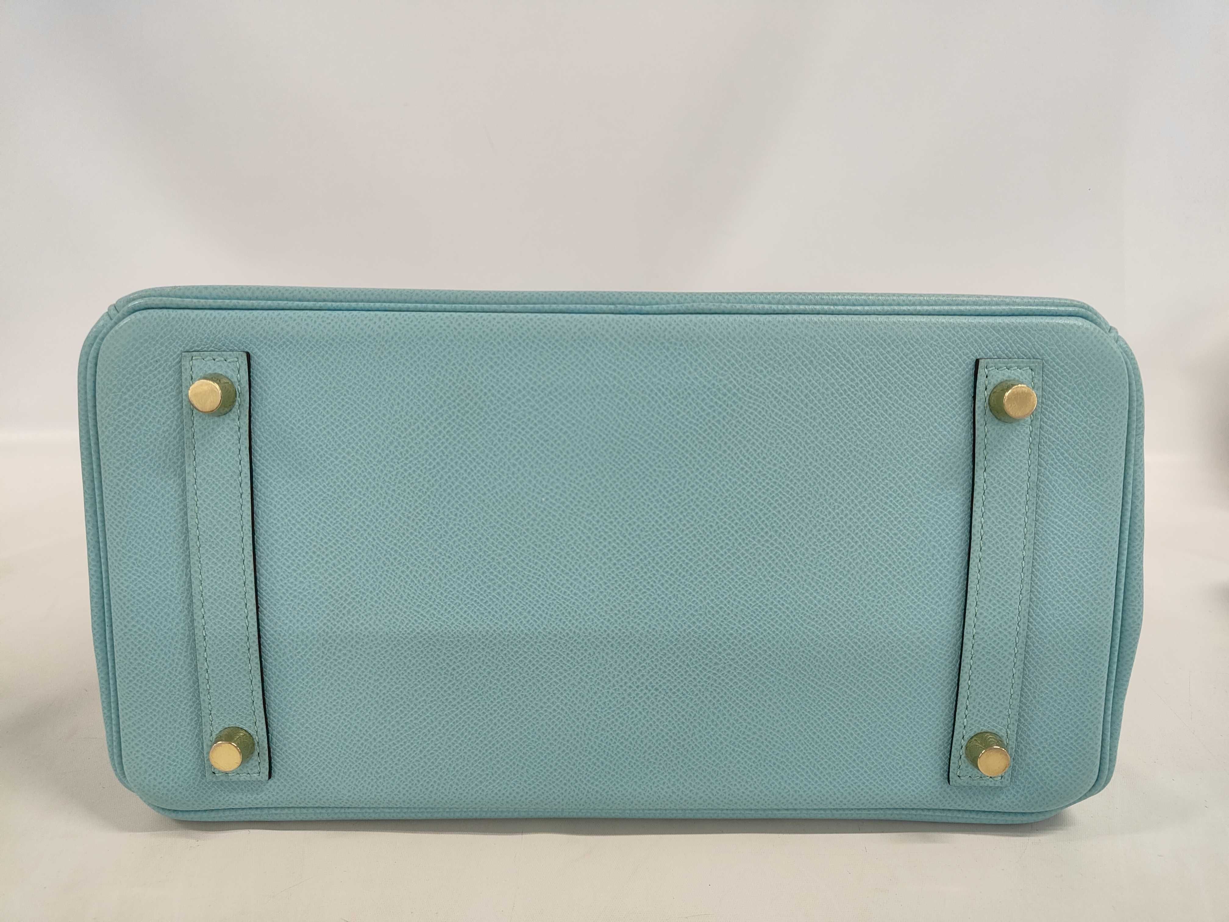 Birkin Blue Atoll Handbag — view 4