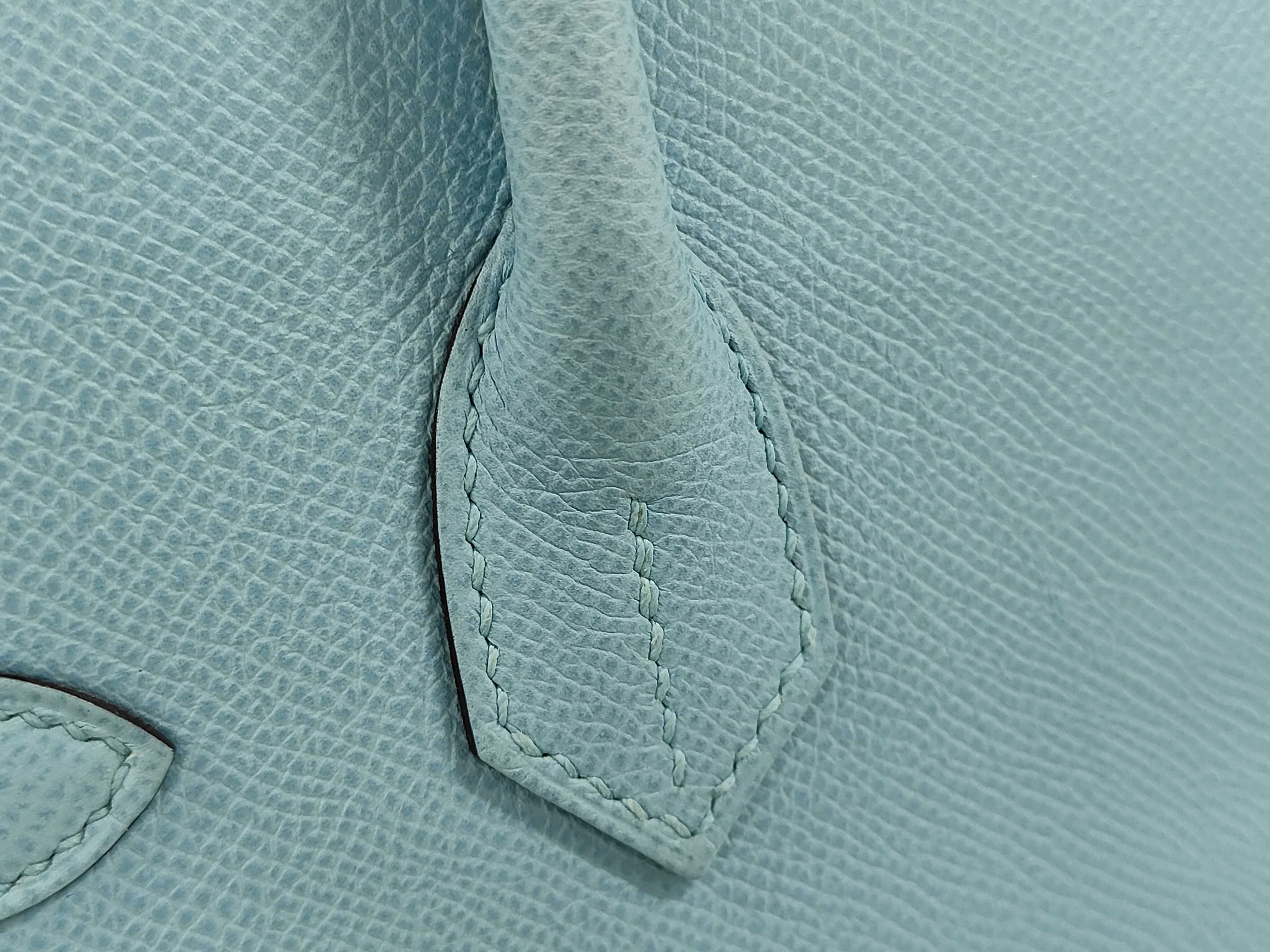 Birkin Blue Atoll Handbag — view 7