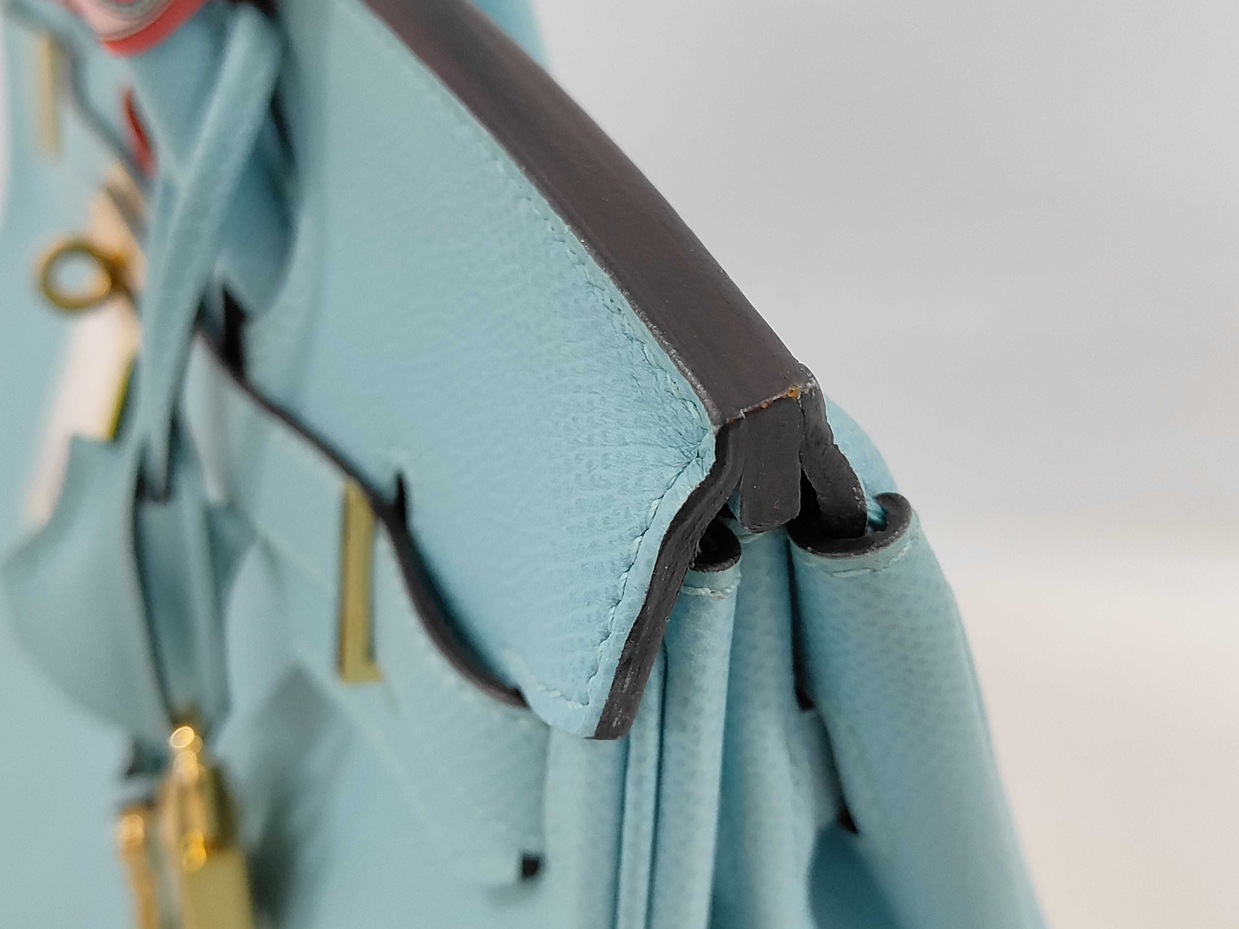 Birkin Blue Atoll Handbag — view 8