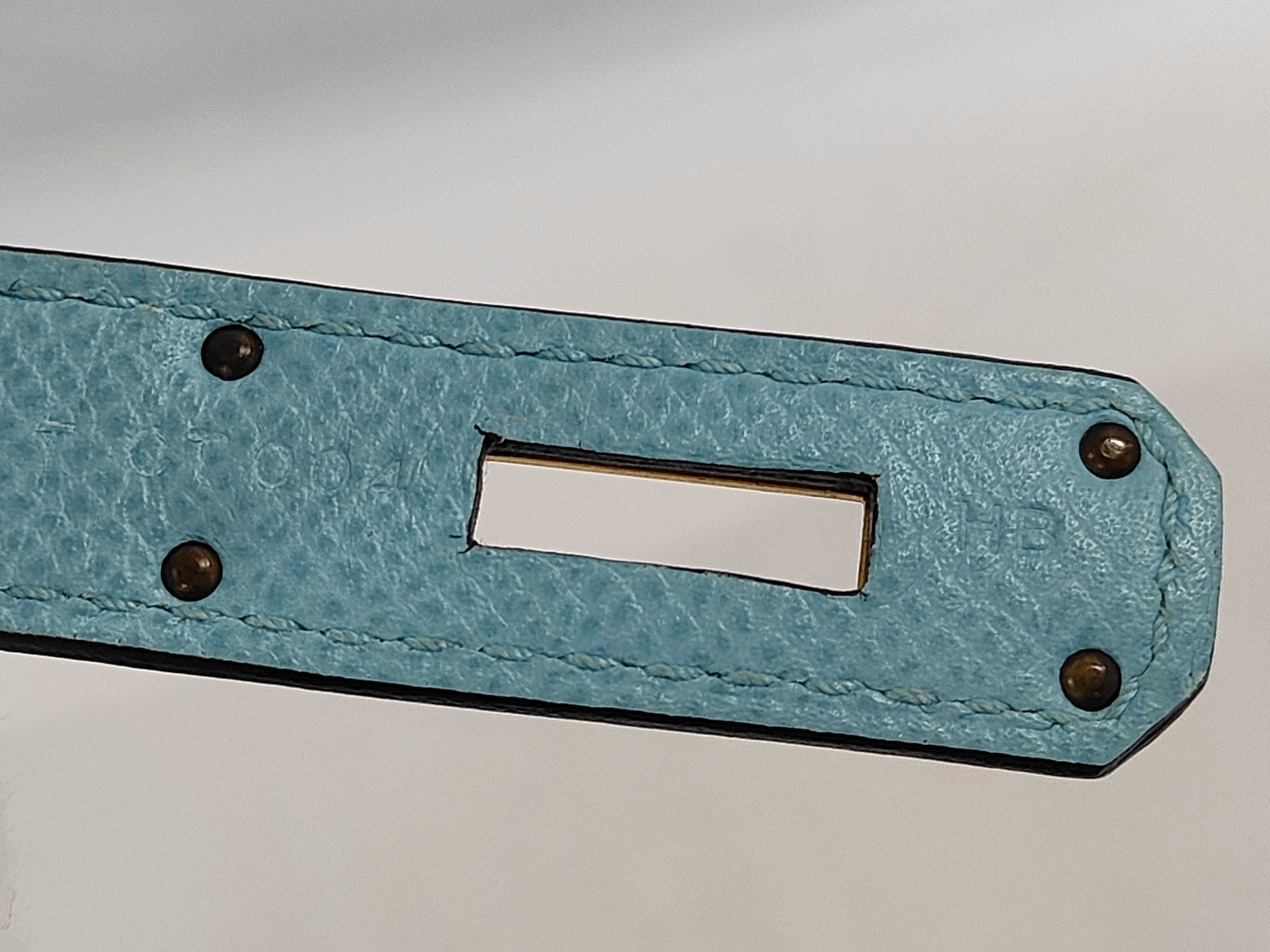 Birkin Blue Atoll Handbag — view 9