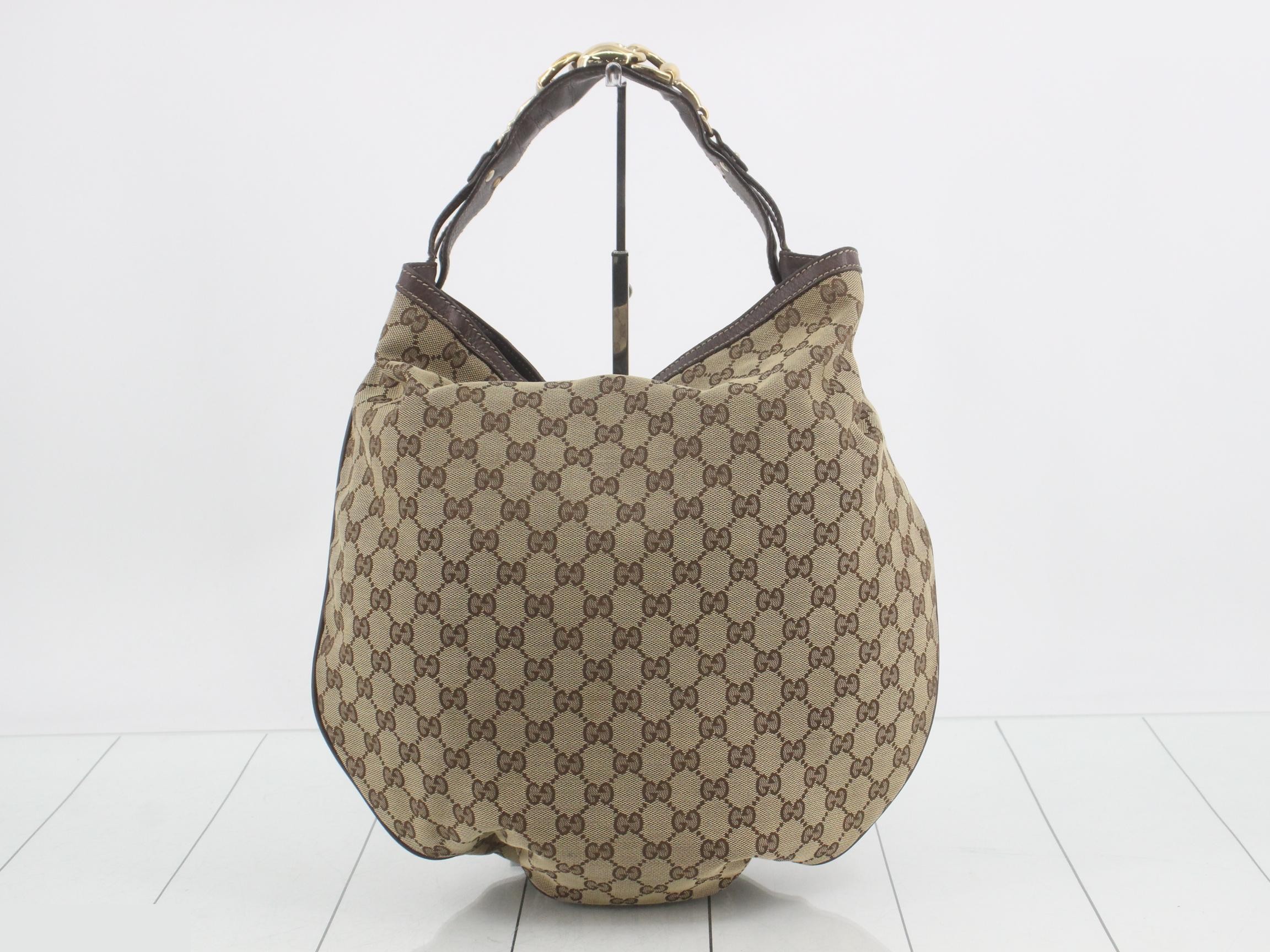 GG Canvas Horsebit One-Shoulder Bag — view 2