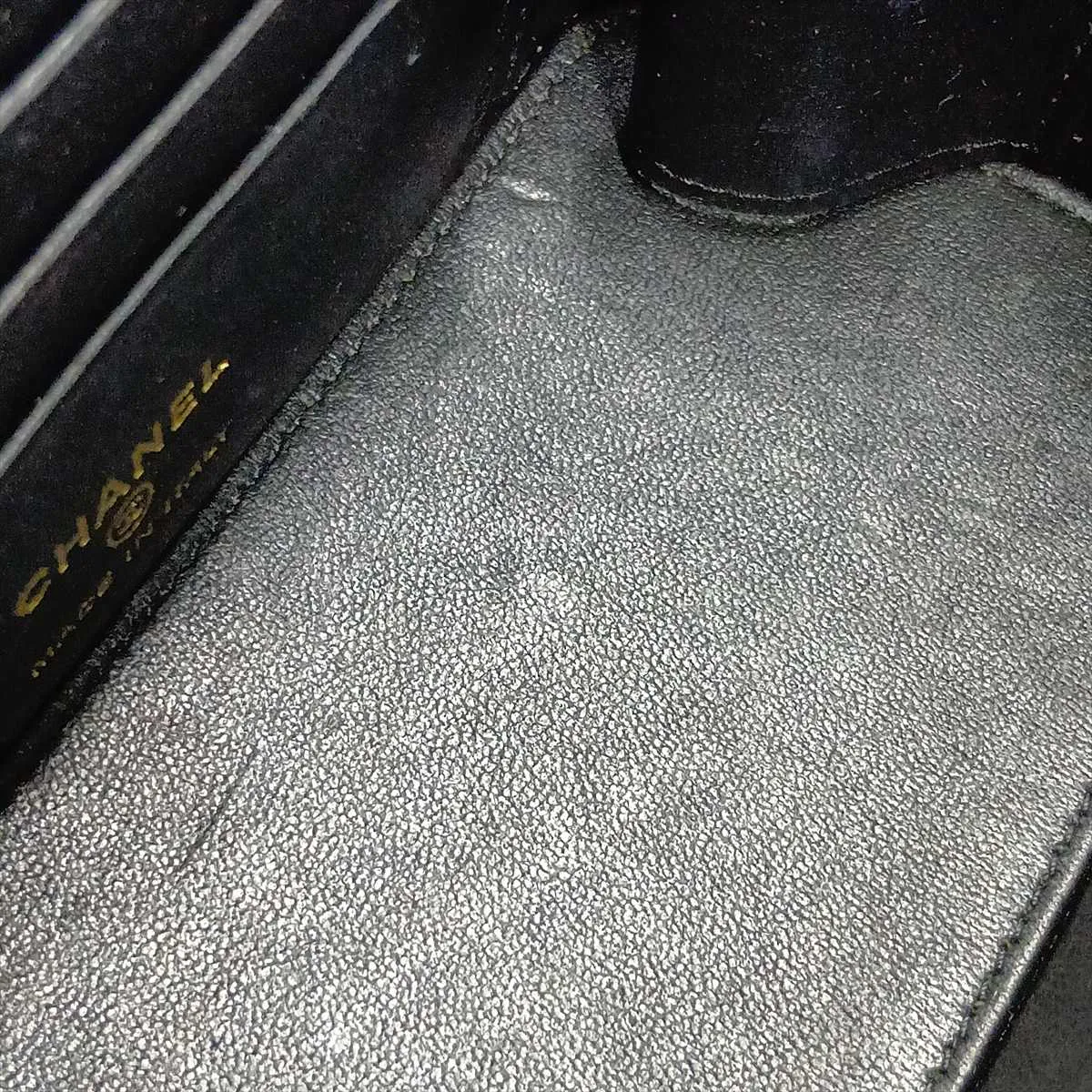 Matelassé Lambskin Vanity Bag, Black with Gold Hardware, P9K55NH8, Random Serial Number — view 11