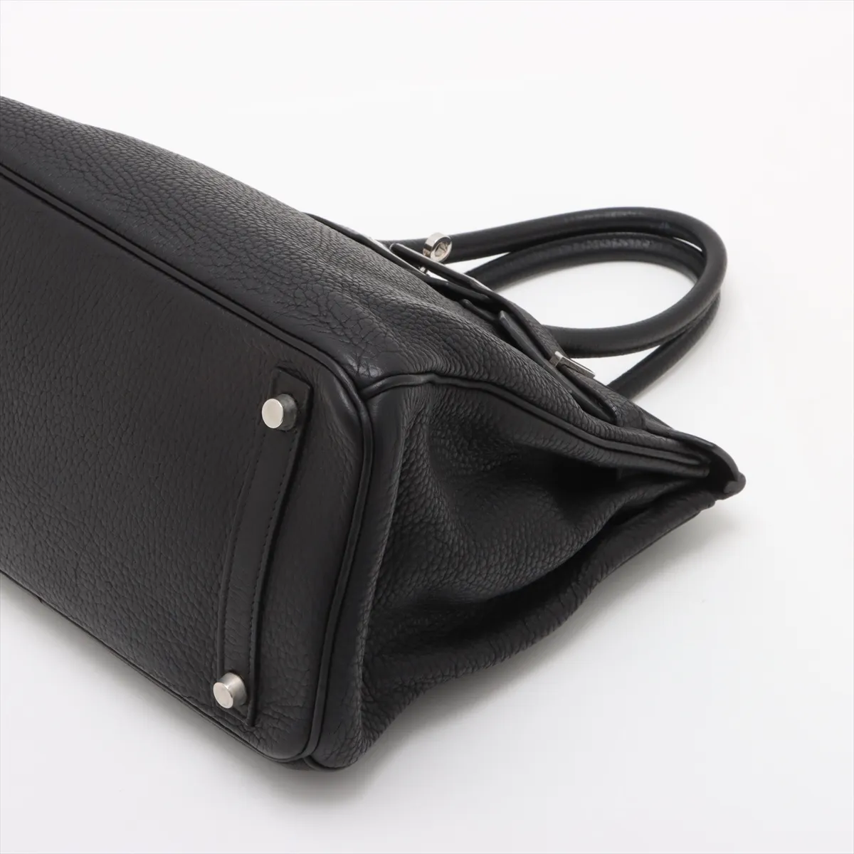 [Individually wrapped] Hermes Birkin 30 Le Tourne Togo Black Silver Hardware I:2005 — view 3