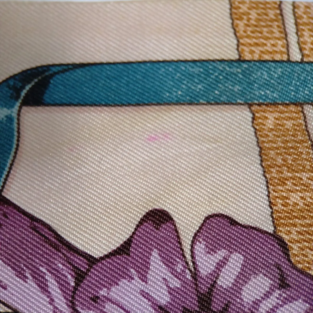 Twilly GRAND MANEGE (Grand Taming Technique) Scarf, Silk, Pink. Shows signs of wear, — view 6