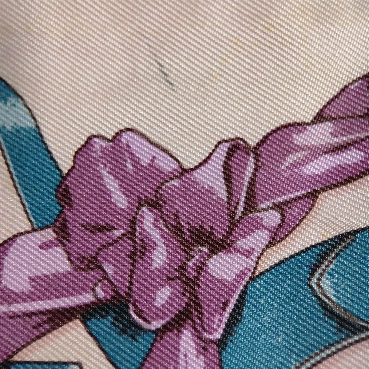 Twilly GRAND MANEGE (Grand Taming Technique) Scarf, Silk, Pink. Shows signs of wear, — view 7