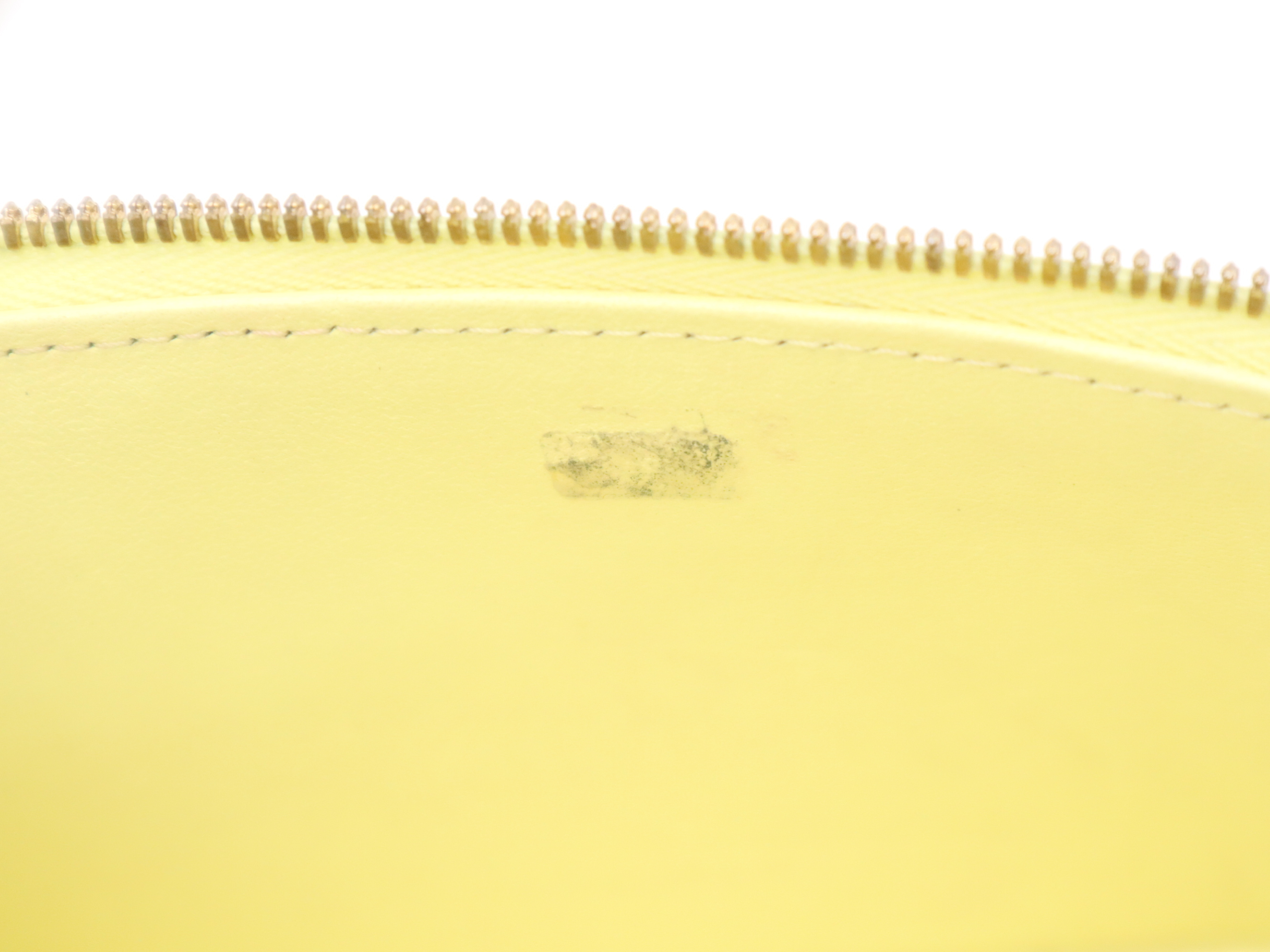 Lambskin Vanity Bag, Yellow, Gold Hardware, with Dust Bag, Handbag — view 14
