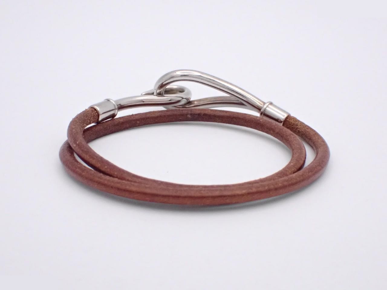 Leather bracelet, jumbo bracelet, wrist circumference approximately 17cm — view 2