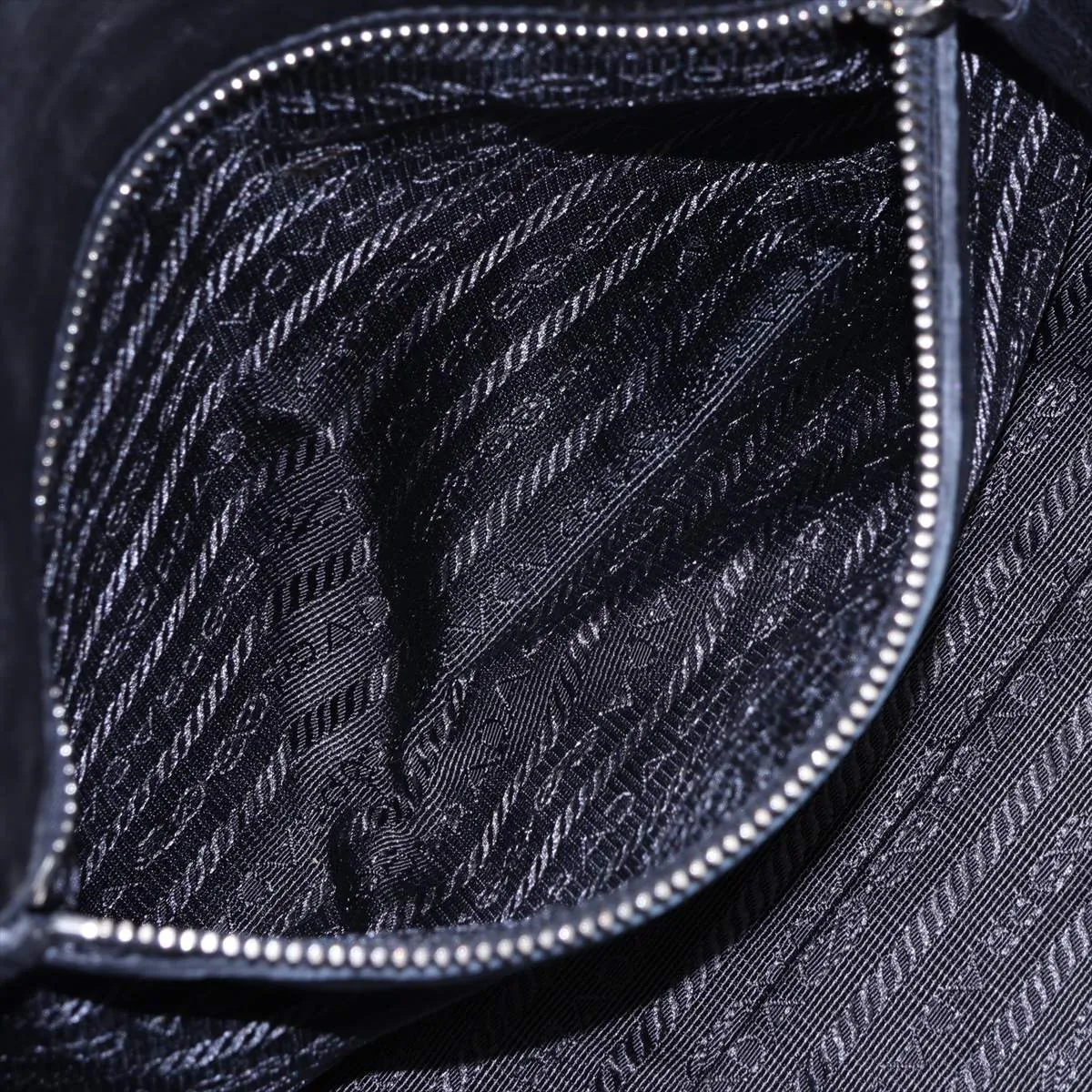 Tessuto Nylon x Leather Handbag, Black — view 8