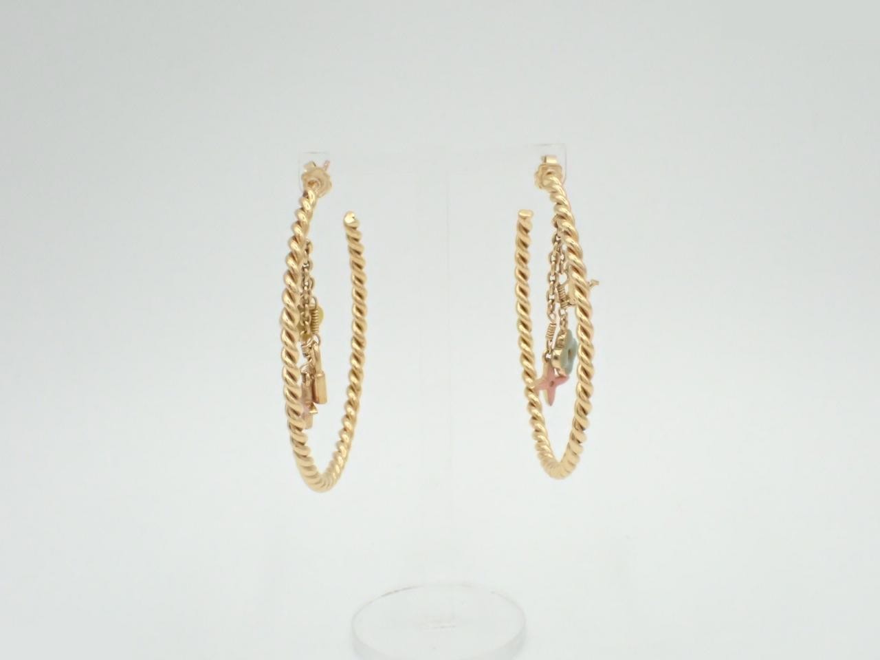 Creole Sweet Monogram Earrings