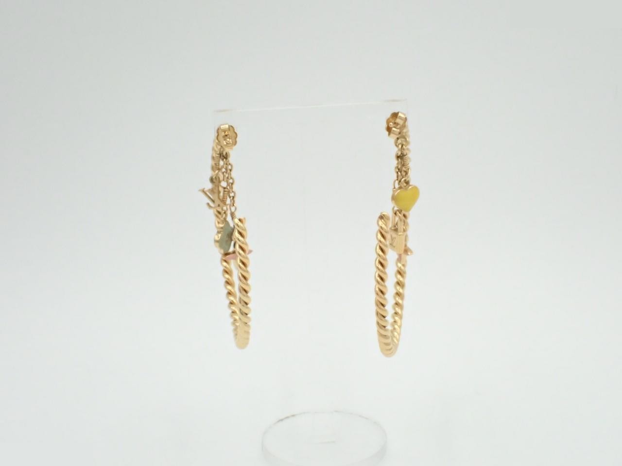 Creole Sweet Monogram Earrings — view 2