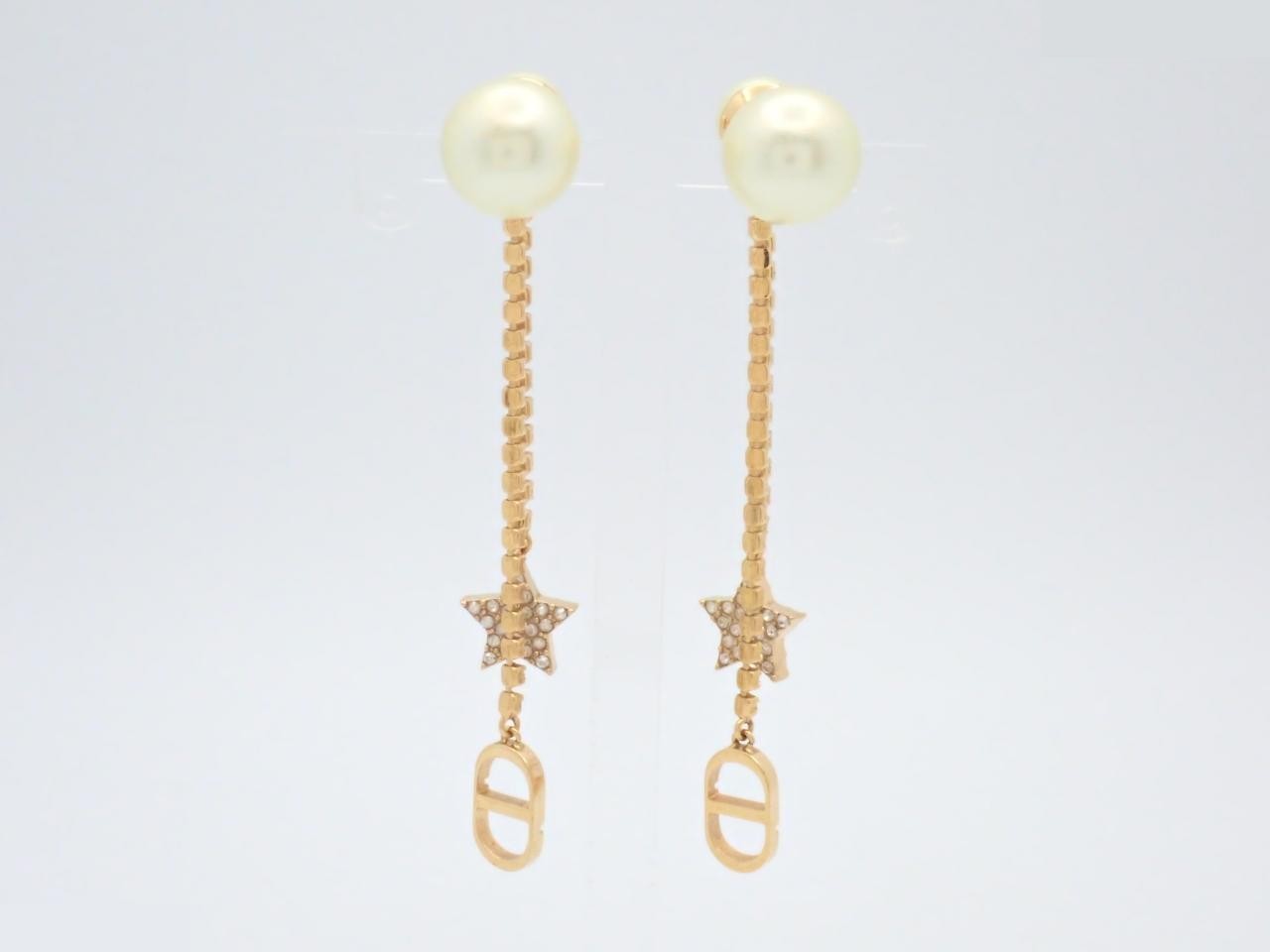 Earrings, Tribal Earrings, White, Clear — view 2