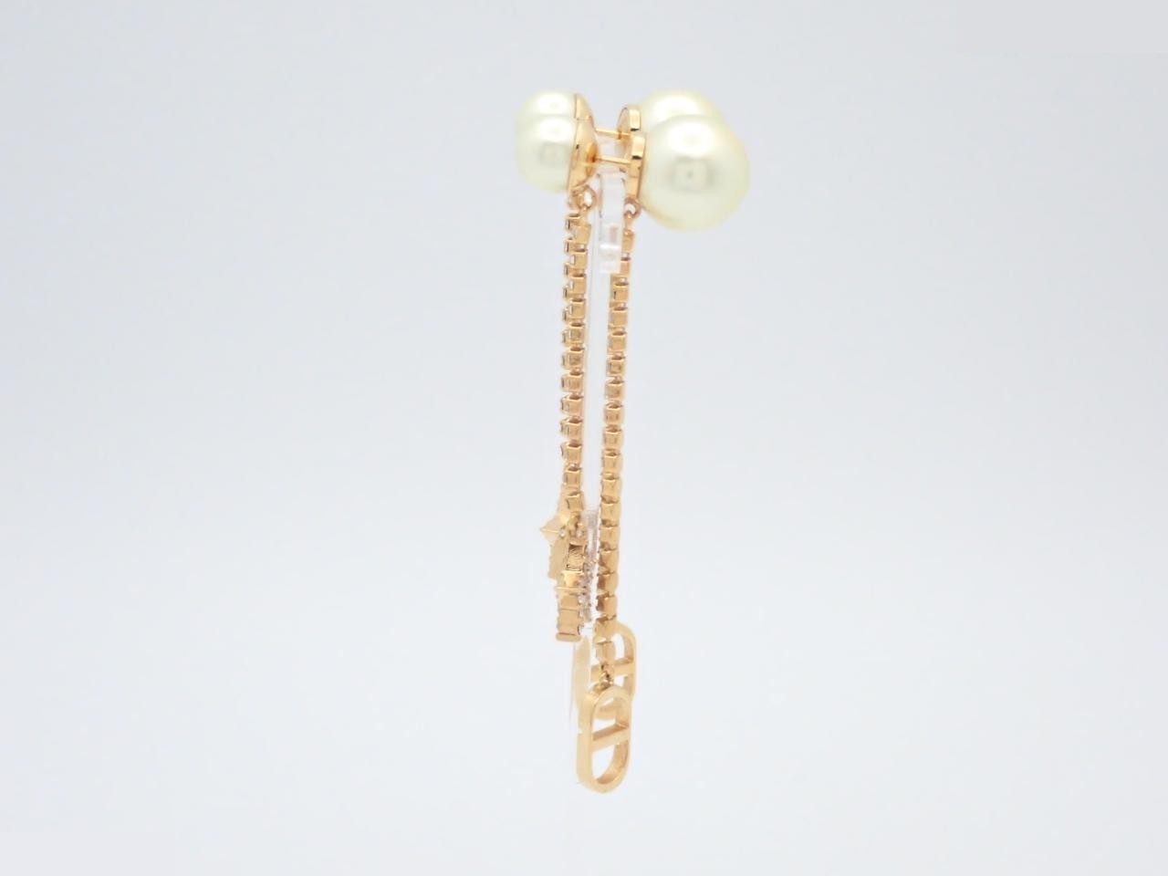 Earrings, Tribal Earrings, White, Clear — view 3