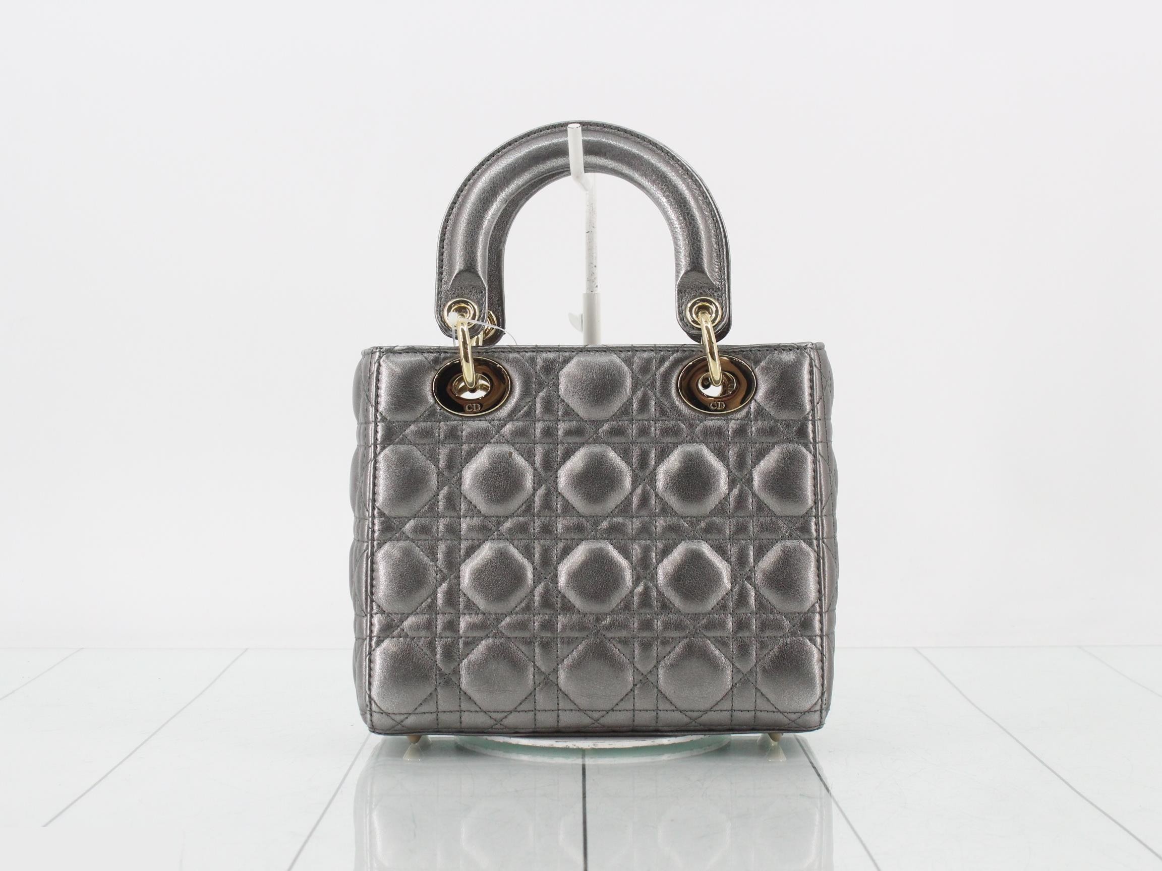 Lady Dior Small Lambskin 2-Way Shoulder Bag/Handbag — view 2