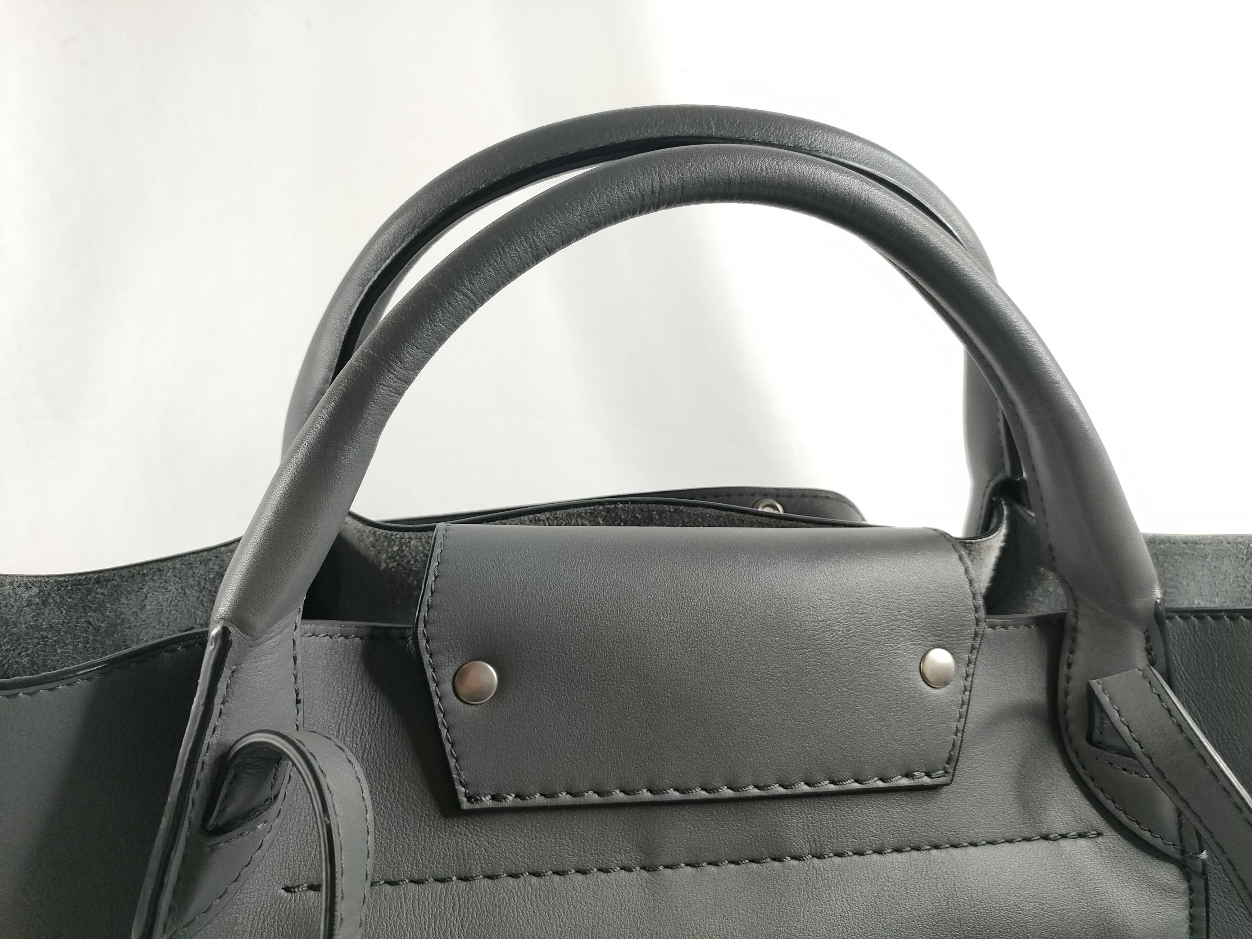 Big Bag Small 2WAY Shoulder Gray Tote Bag — view 6
