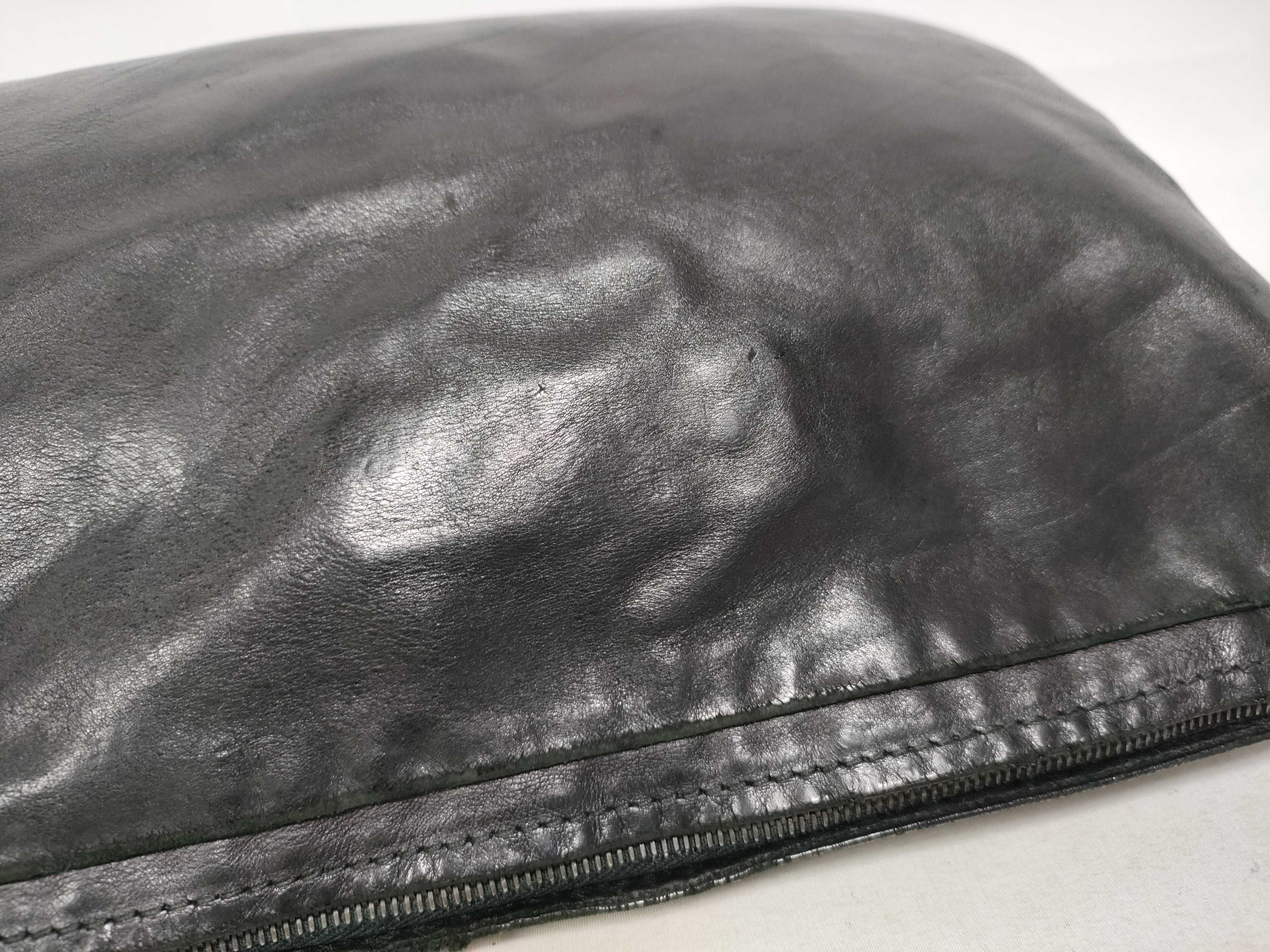 Clutch Bag, Second Bag, Handbag, Leather, Intrecciato, Black. — view 10