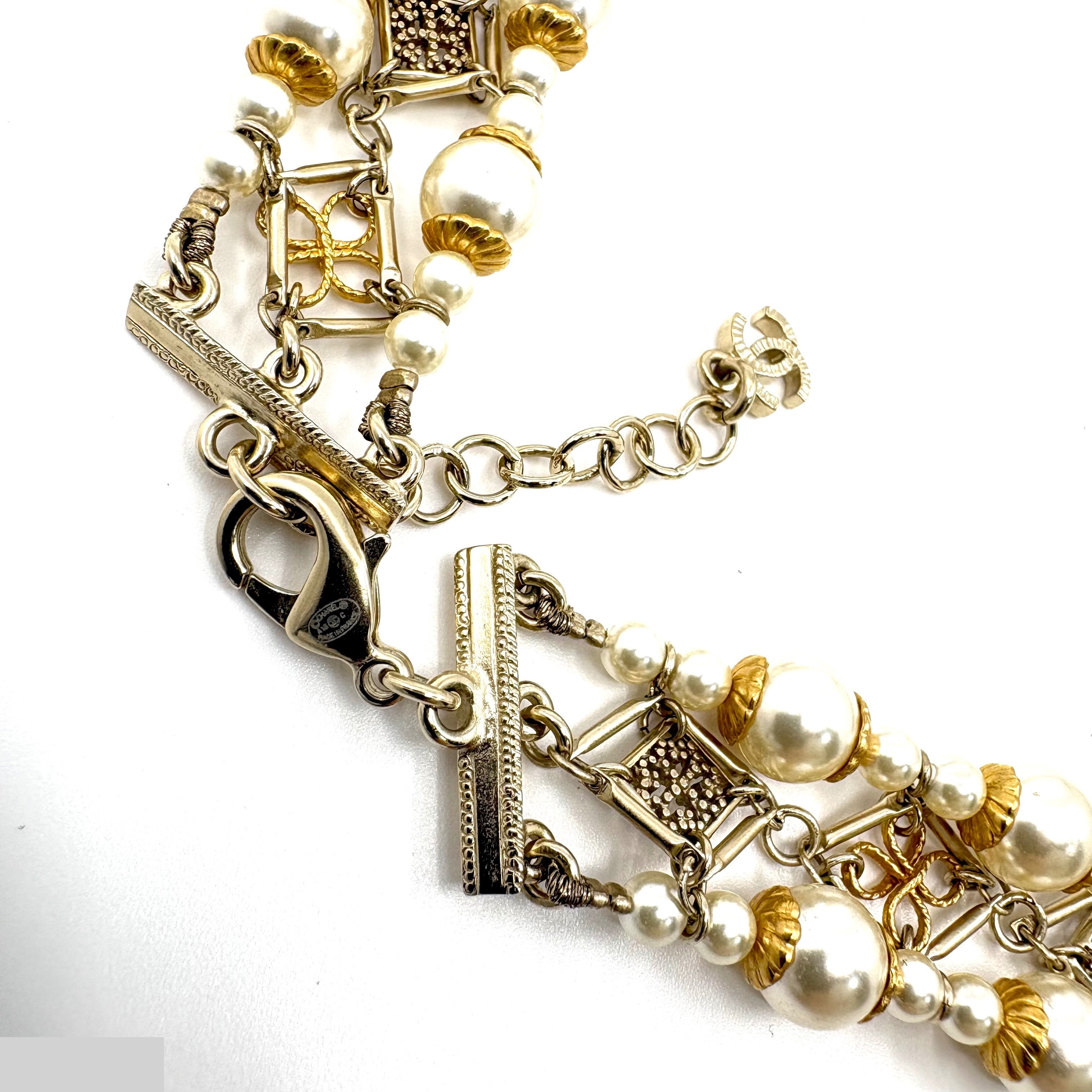 Coco Mark Pearl Choker (Precious Metal), Necklace, Pendant — view 4
