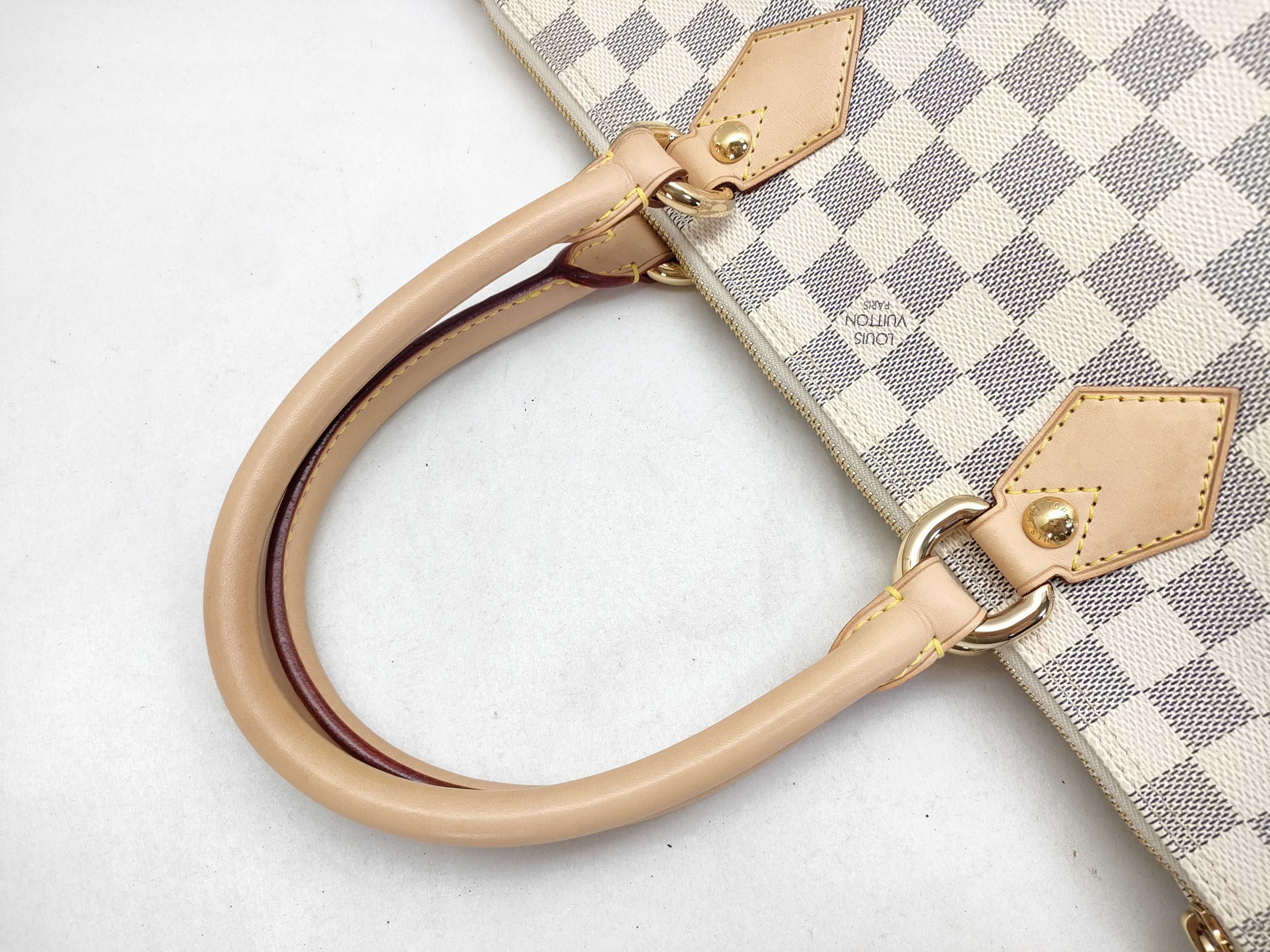 Damier Azur Saleya PM N51186 VI3007 Damier Azur White Bag Handbag — view 3