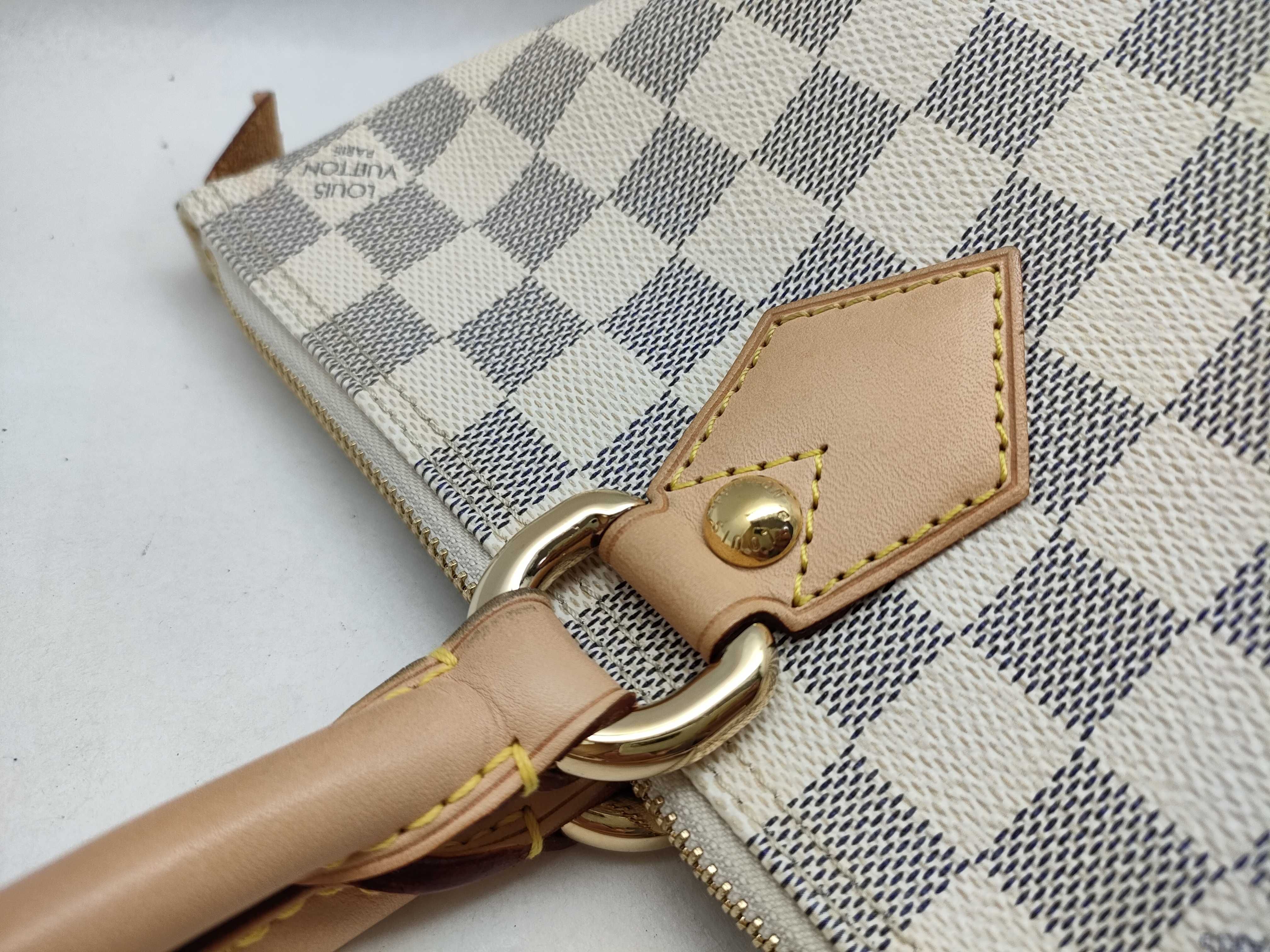 Damier Azur Saleya PM N51186 VI3007 Damier Azur White Bag Handbag — view 5