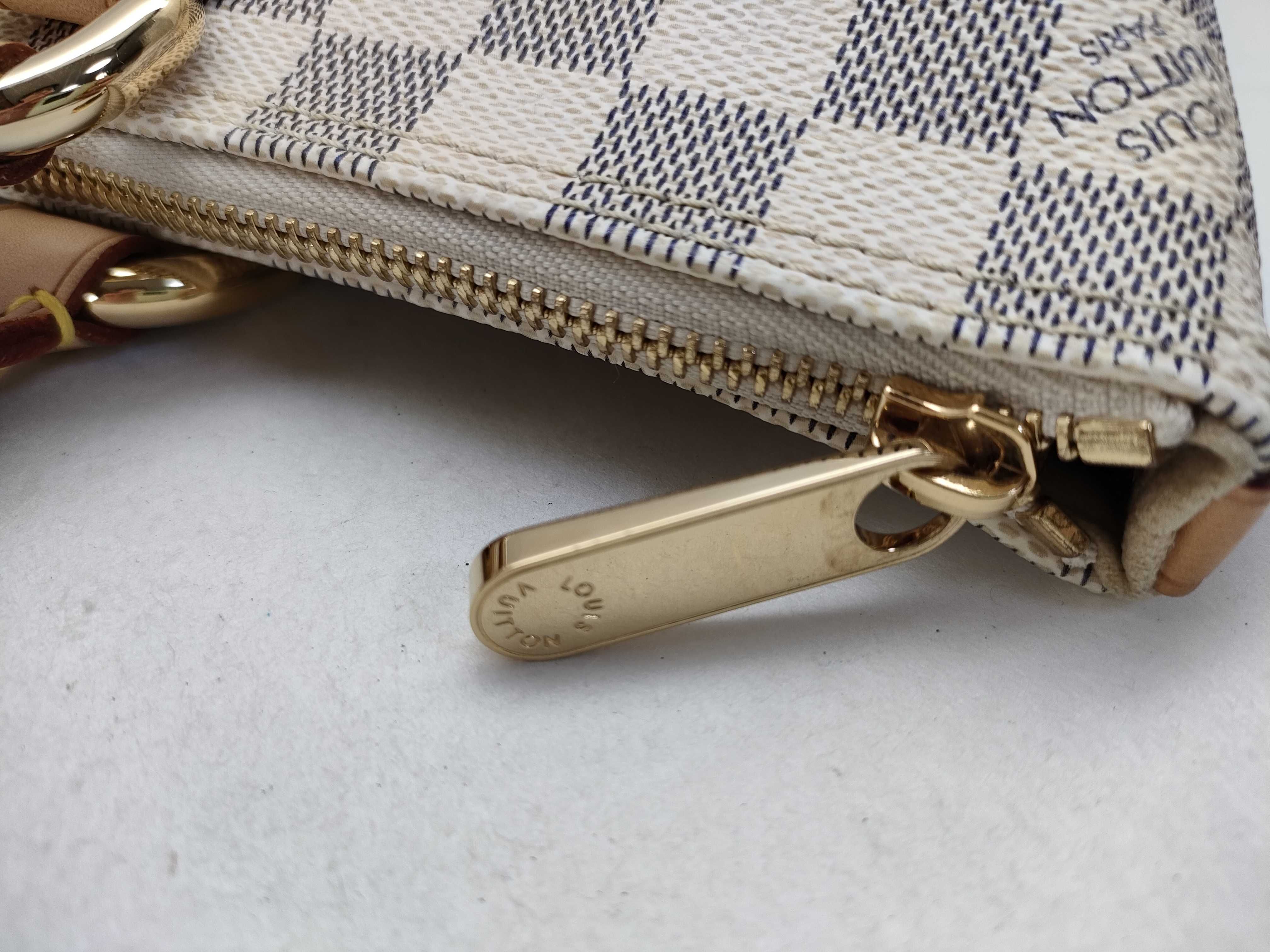 Damier Azur Saleya PM N51186 VI3007 Damier Azur White Bag Handbag — view 7