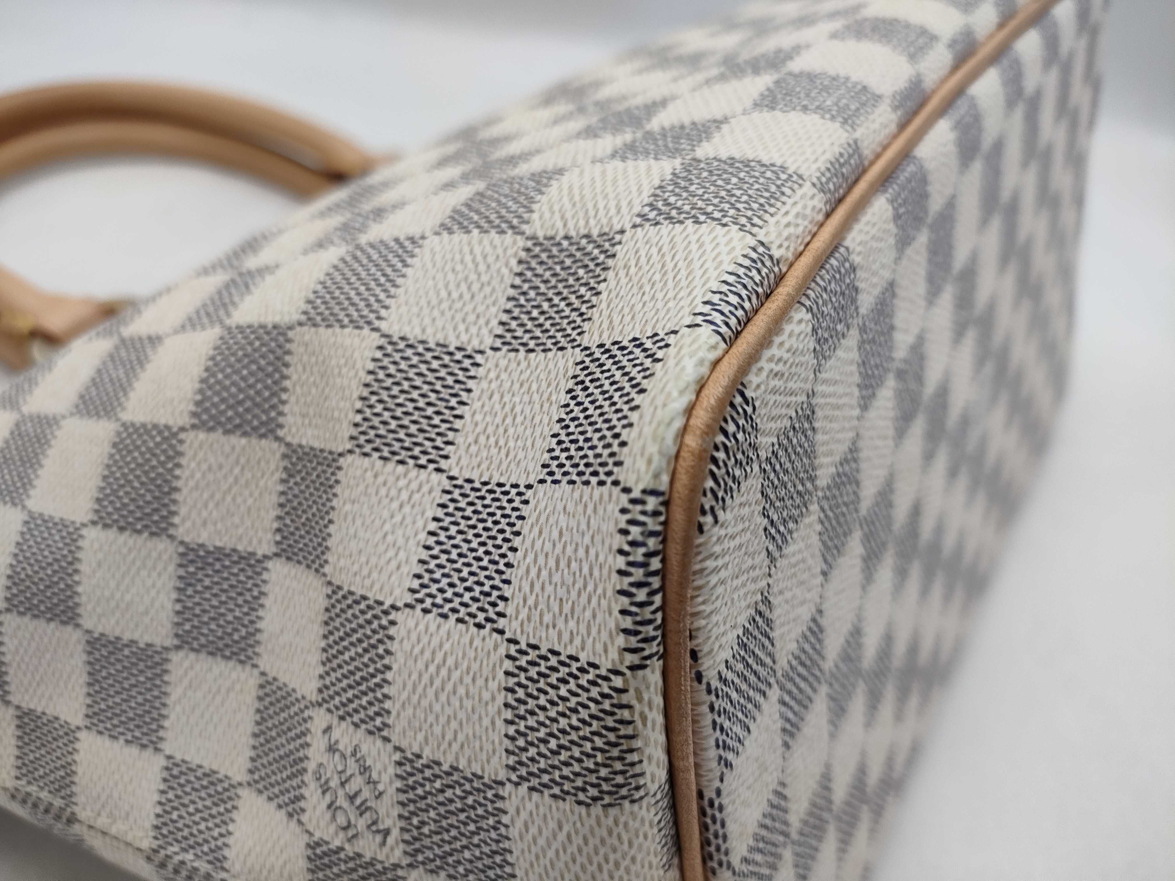 Damier Azur Saleya PM N51186 VI3007 Damier Azur White Bag Handbag — view 8