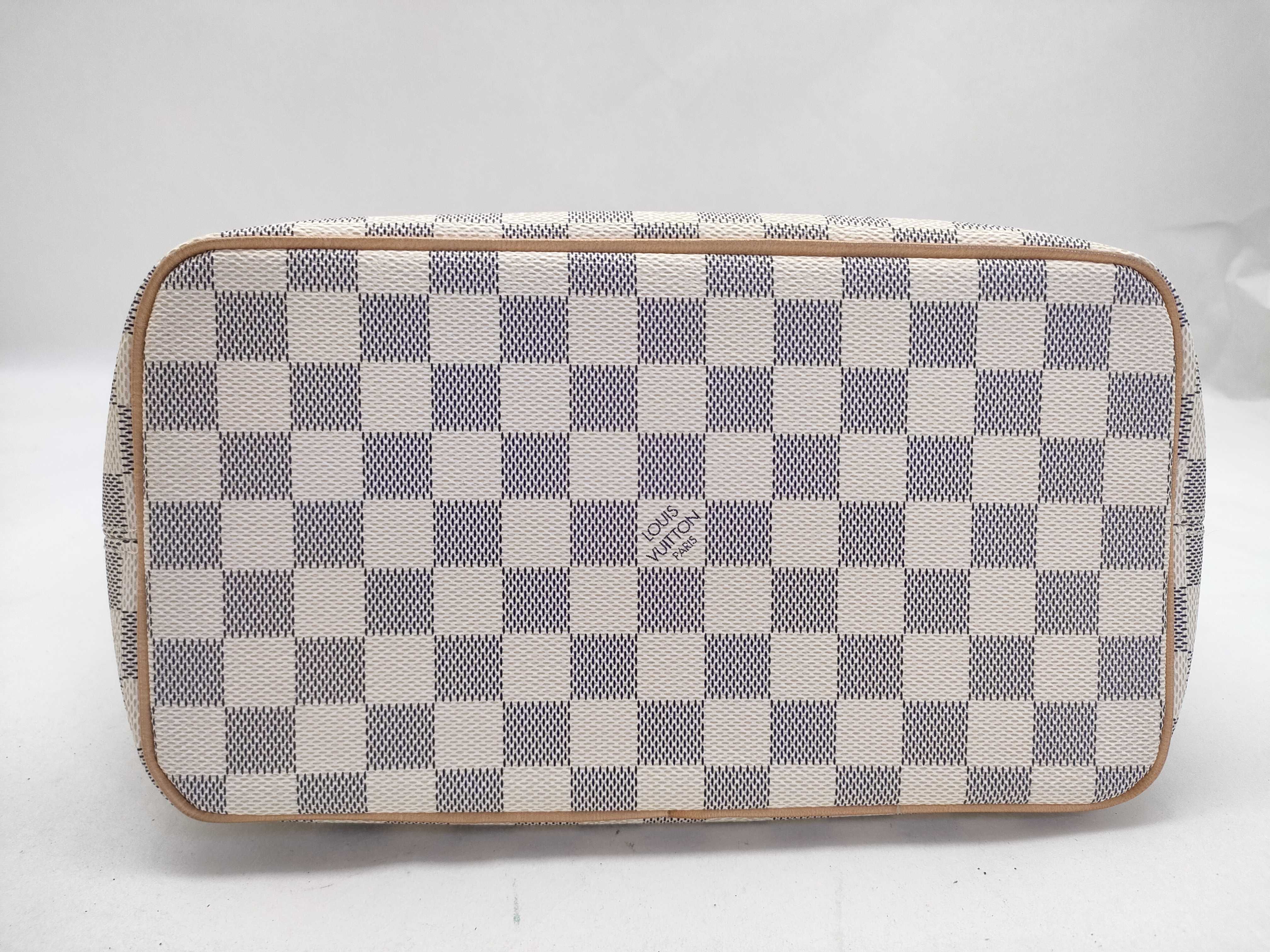 Damier Azur Saleya PM N51186 VI3007 Damier Azur White Bag Handbag — view 9