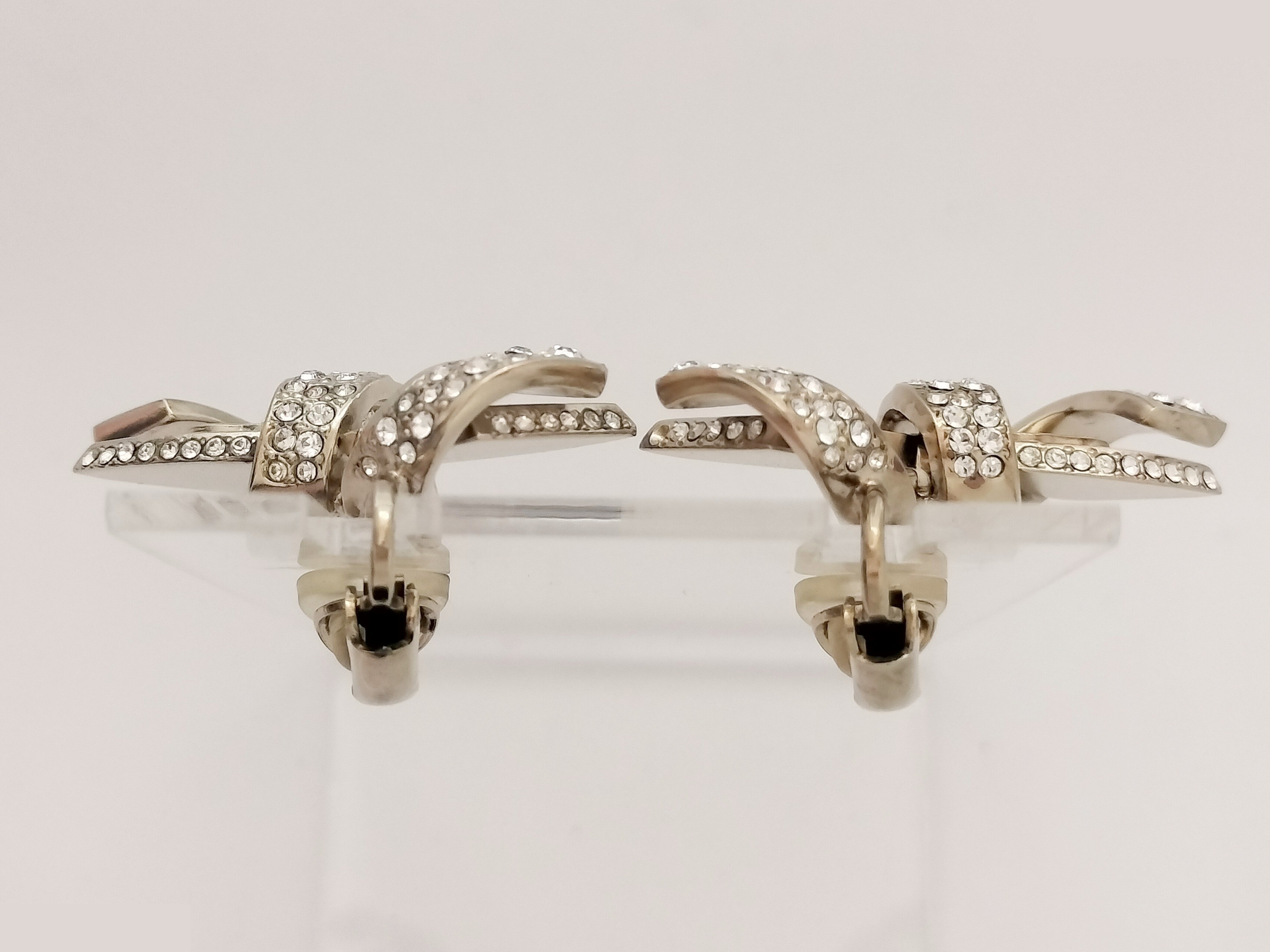 Coco Ribbon Gold Earrings — view 6