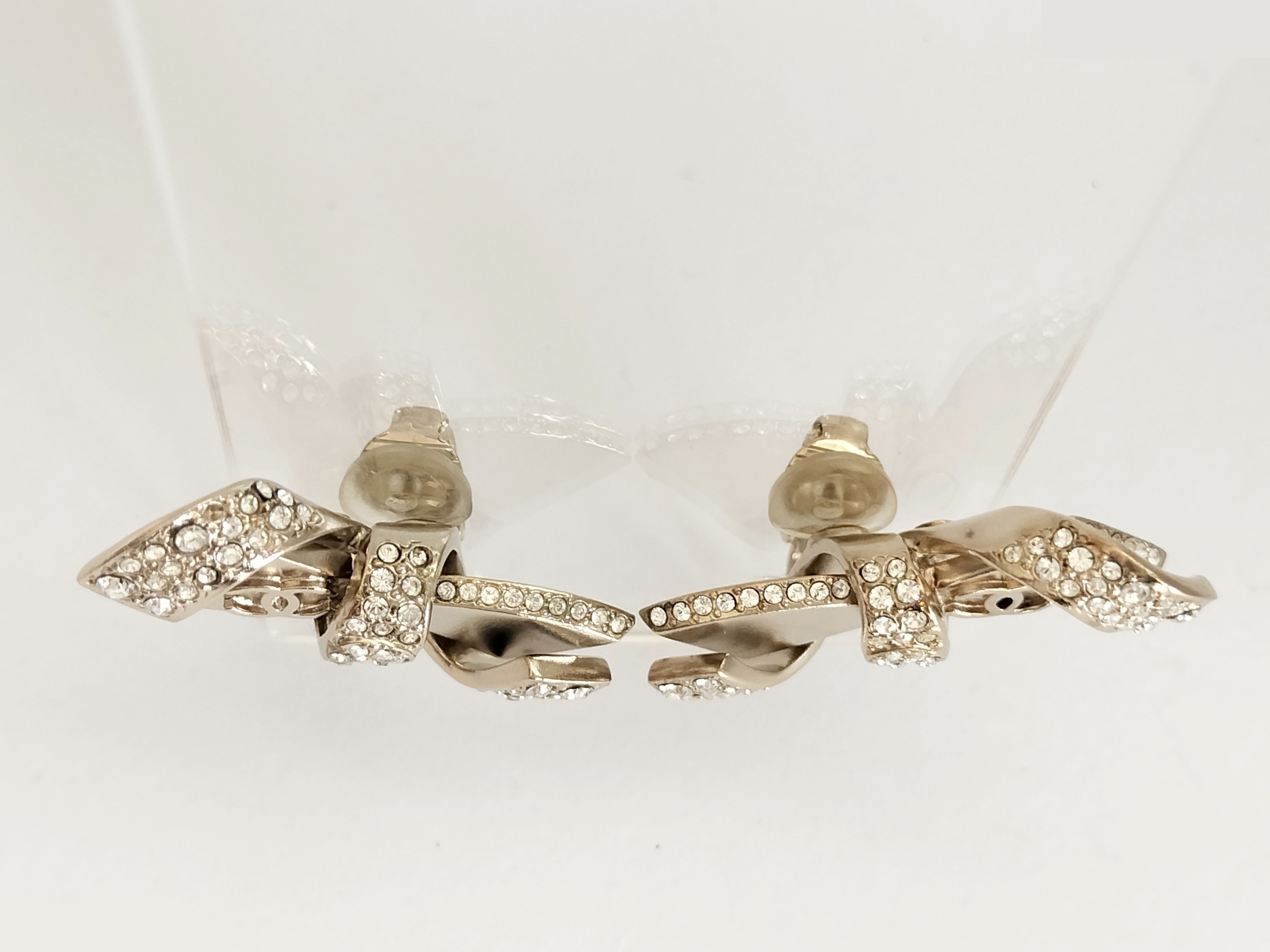 Coco Ribbon Gold Earrings — view 7