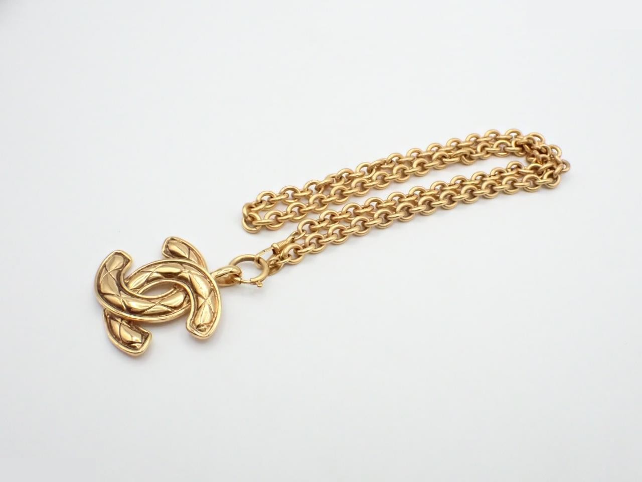 Coco Mark Necklace, Gold Color, Chain Approx. 74cm — view 3