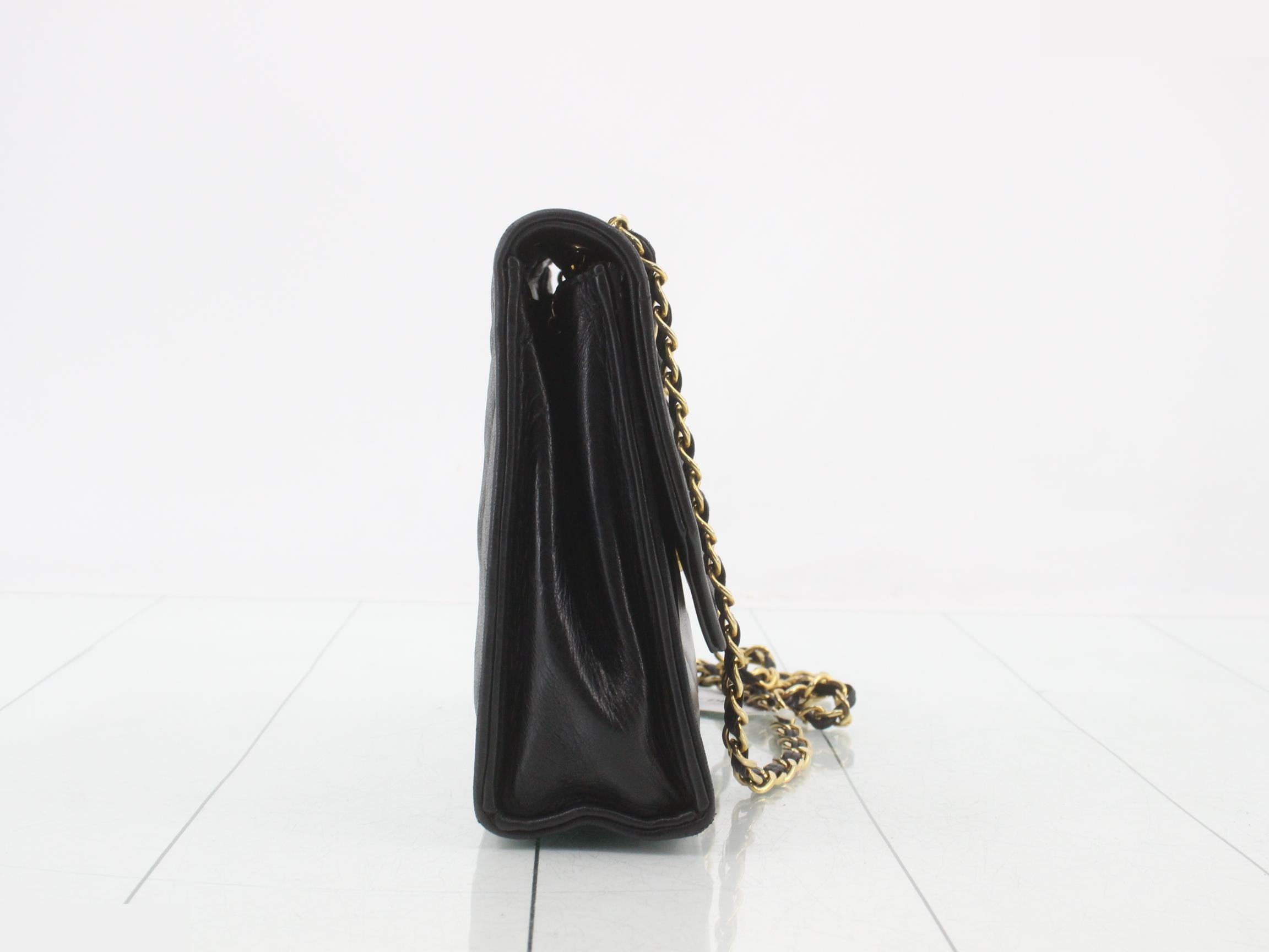 Lambskin Chain Shoulder Bag — view 4