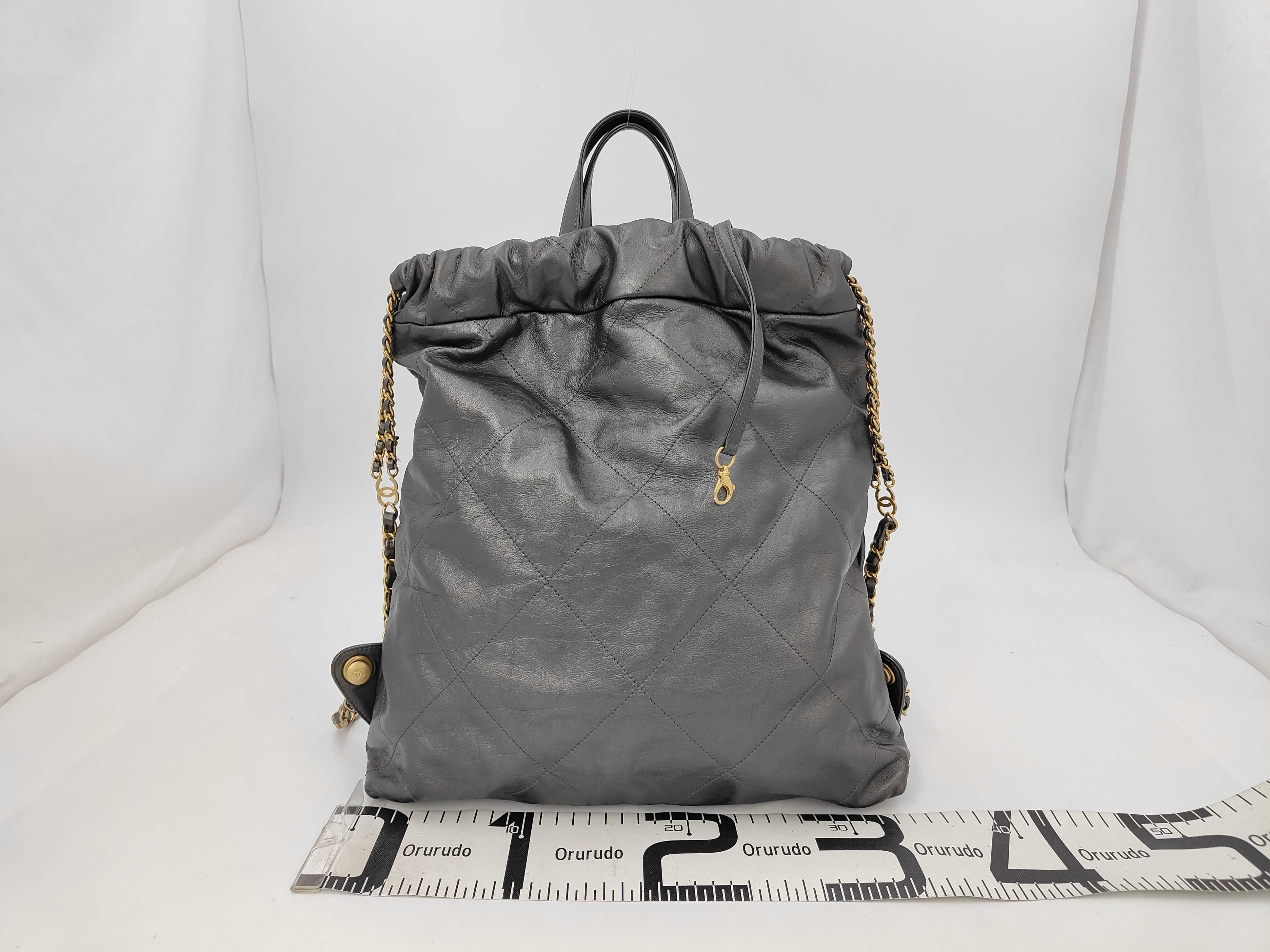 AS3313 CHANEL22 Backpack, Large, Gray — view 2
