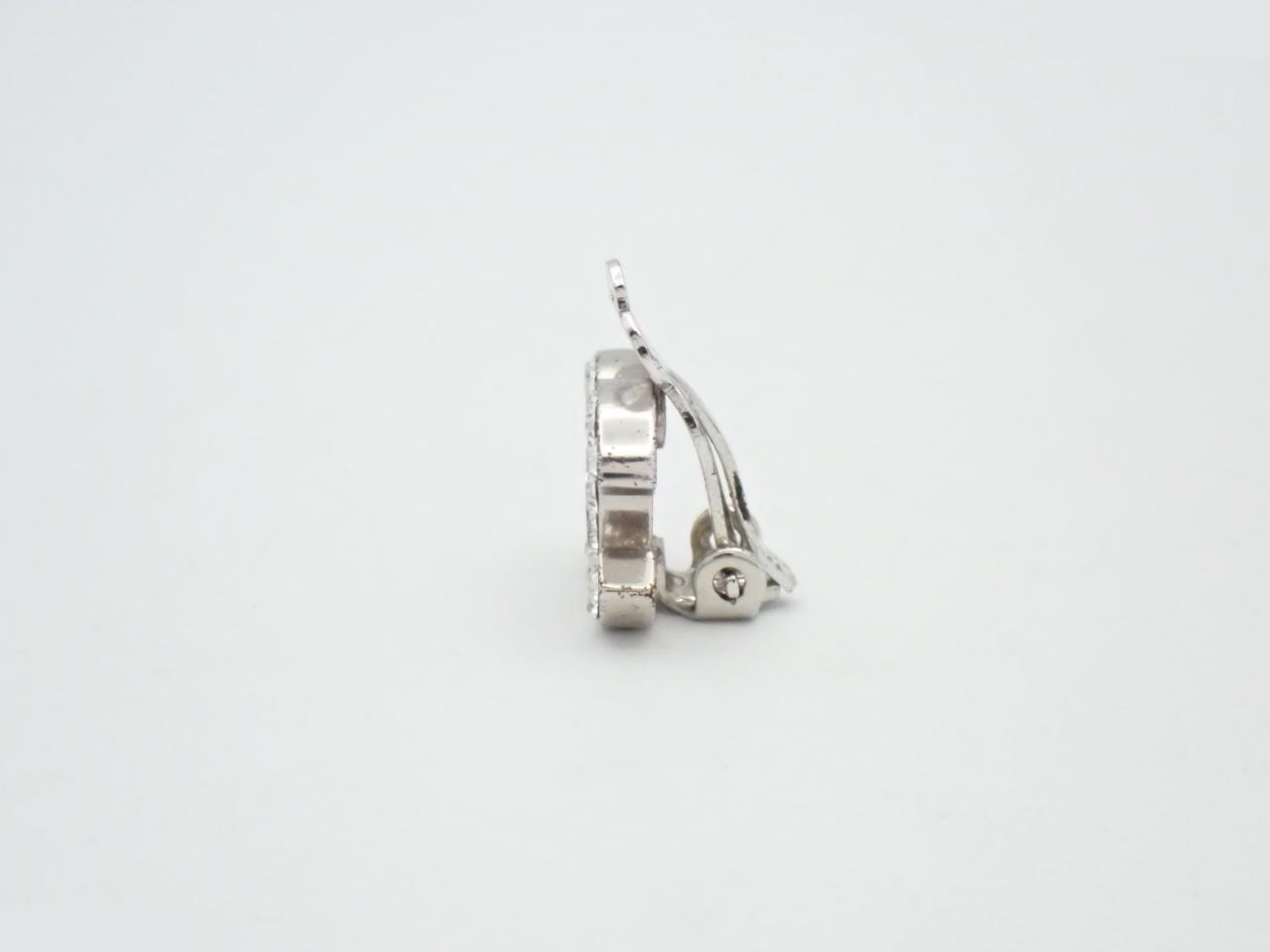 07V SV Coco Mark Rhinestone Earring (Single Earring) — view 3