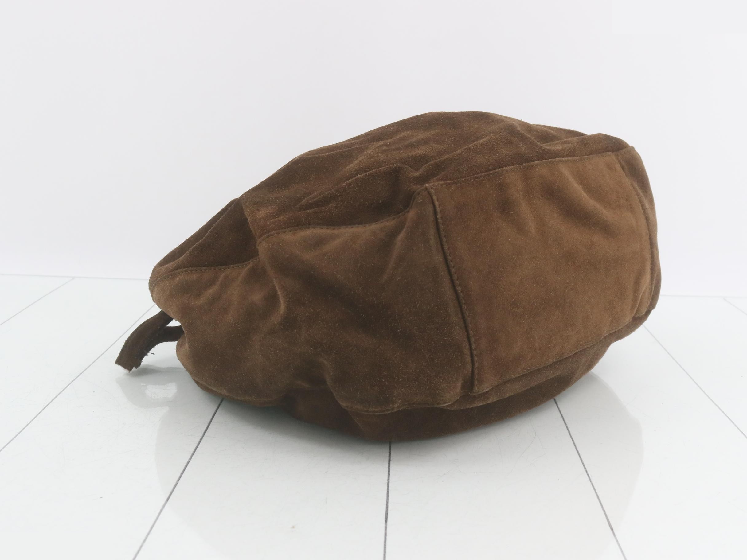 Suede drawstring handbag — view 5