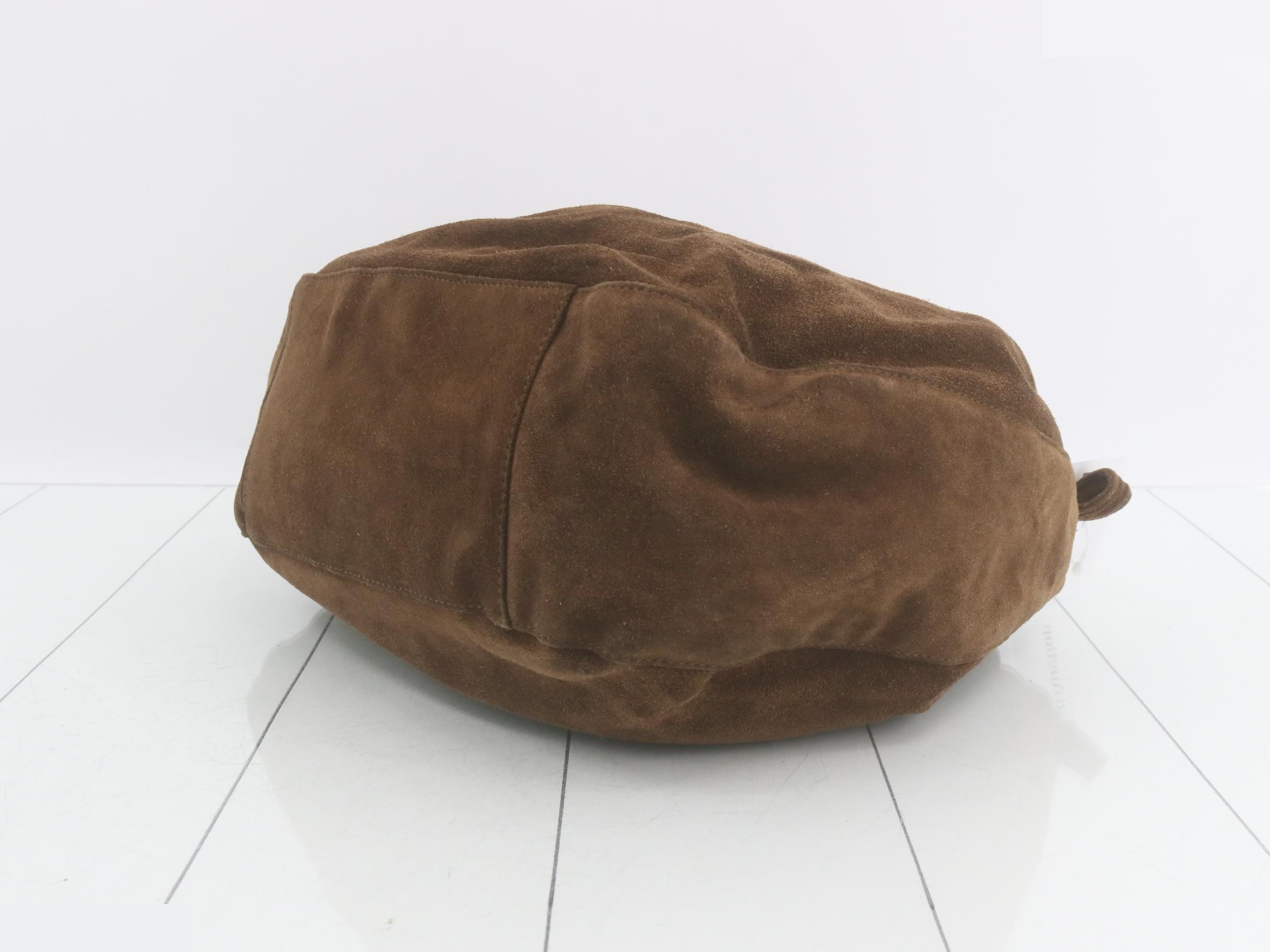 Suede drawstring handbag — view 6