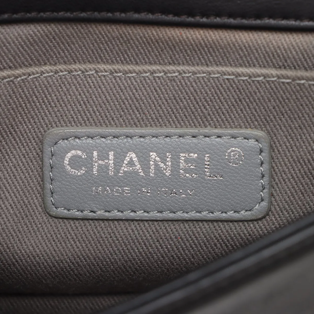 Boy Chanel 20 Small Lambskin Chain Shoulder Bag Black Gunmetal Hardware 17095426 17th Series A67085 — view 8