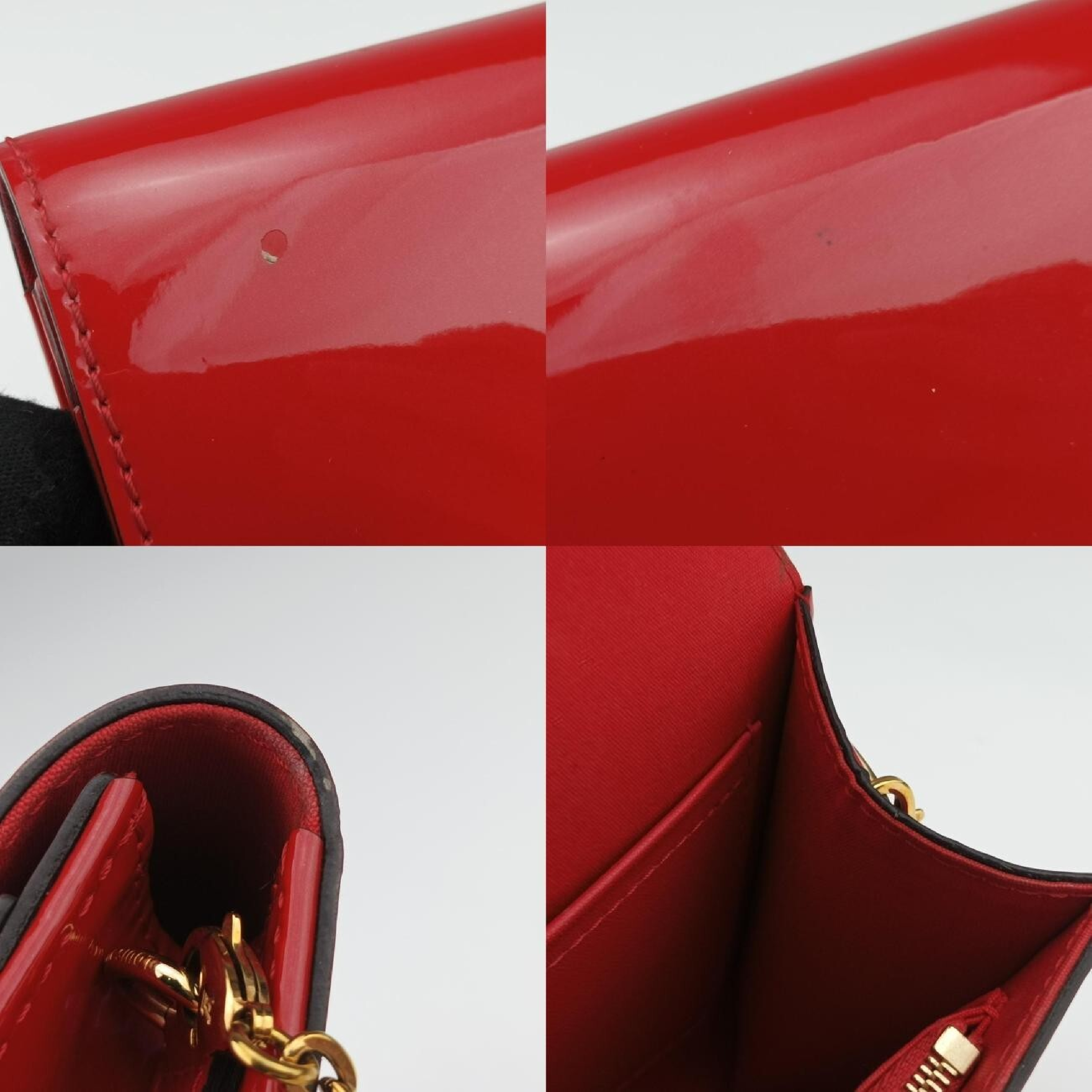 Louise PM Cerise Vernis M64550 IC Chip Shoulder Bag — view 9