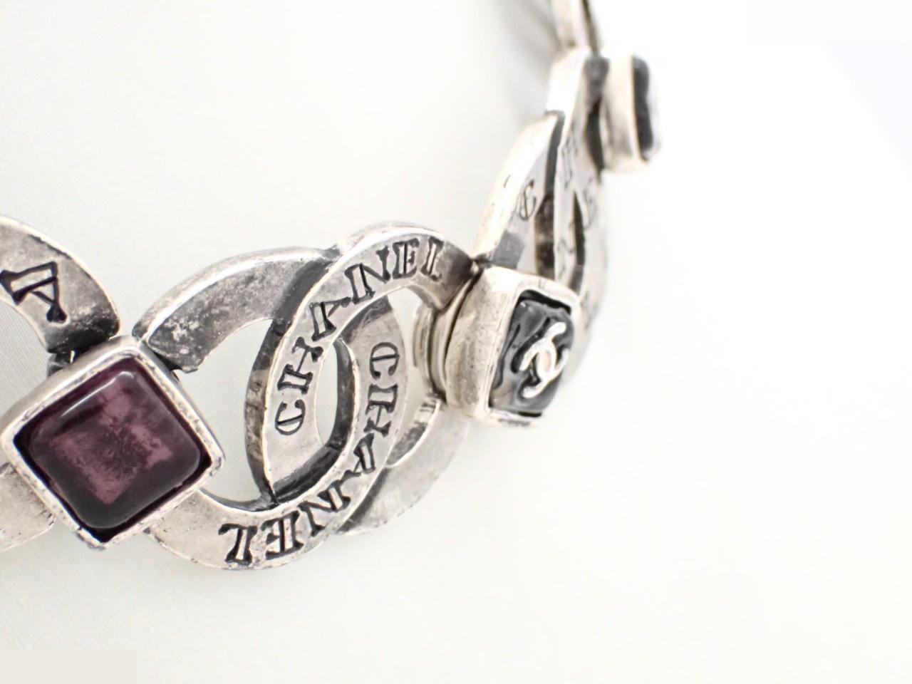 Coco Mark Color Stone Necklace 99A — view 2