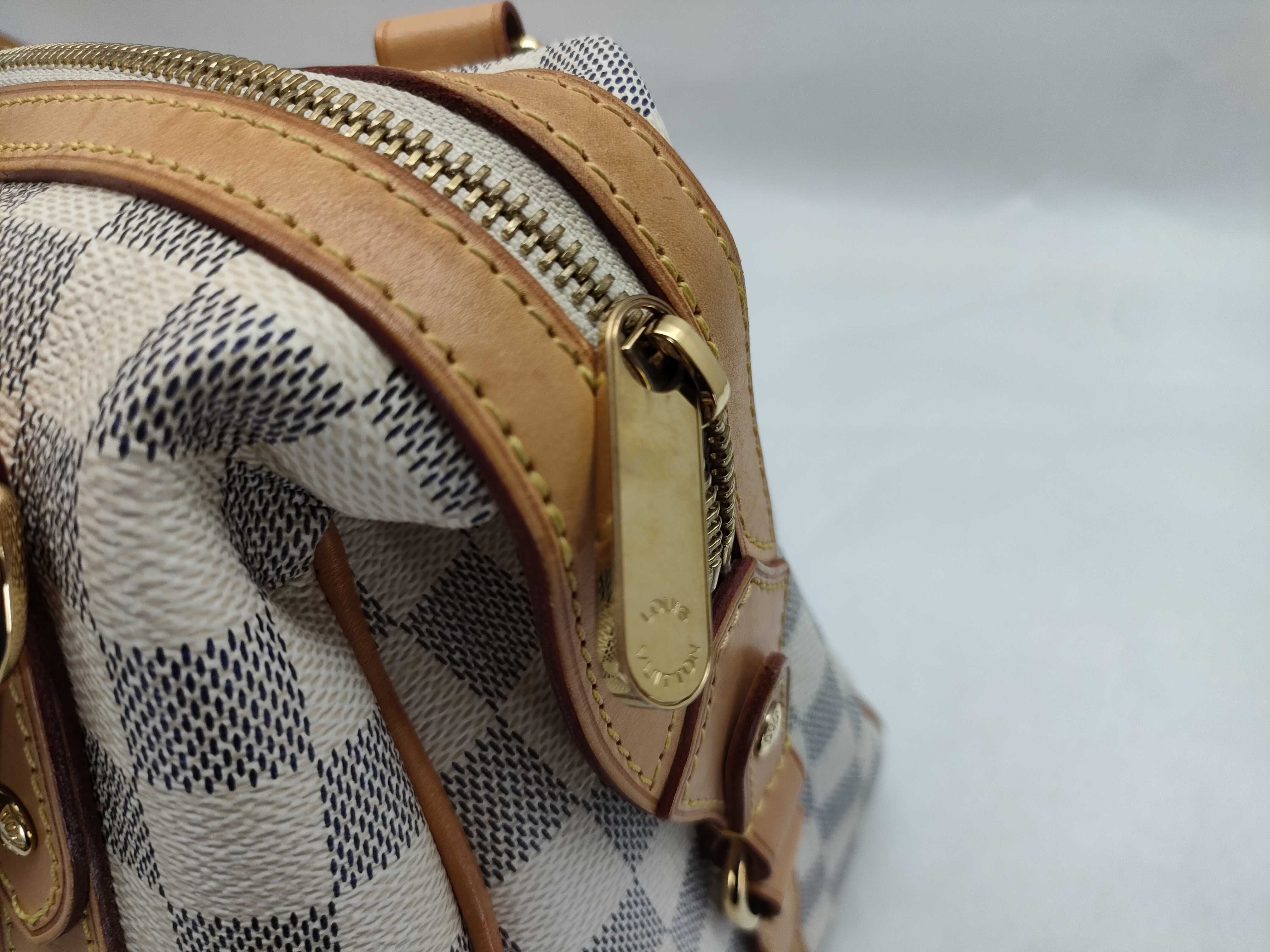 Damier Azur LV Damier Azur Streza PM N42220 FL4019 Boston Bag — view 7