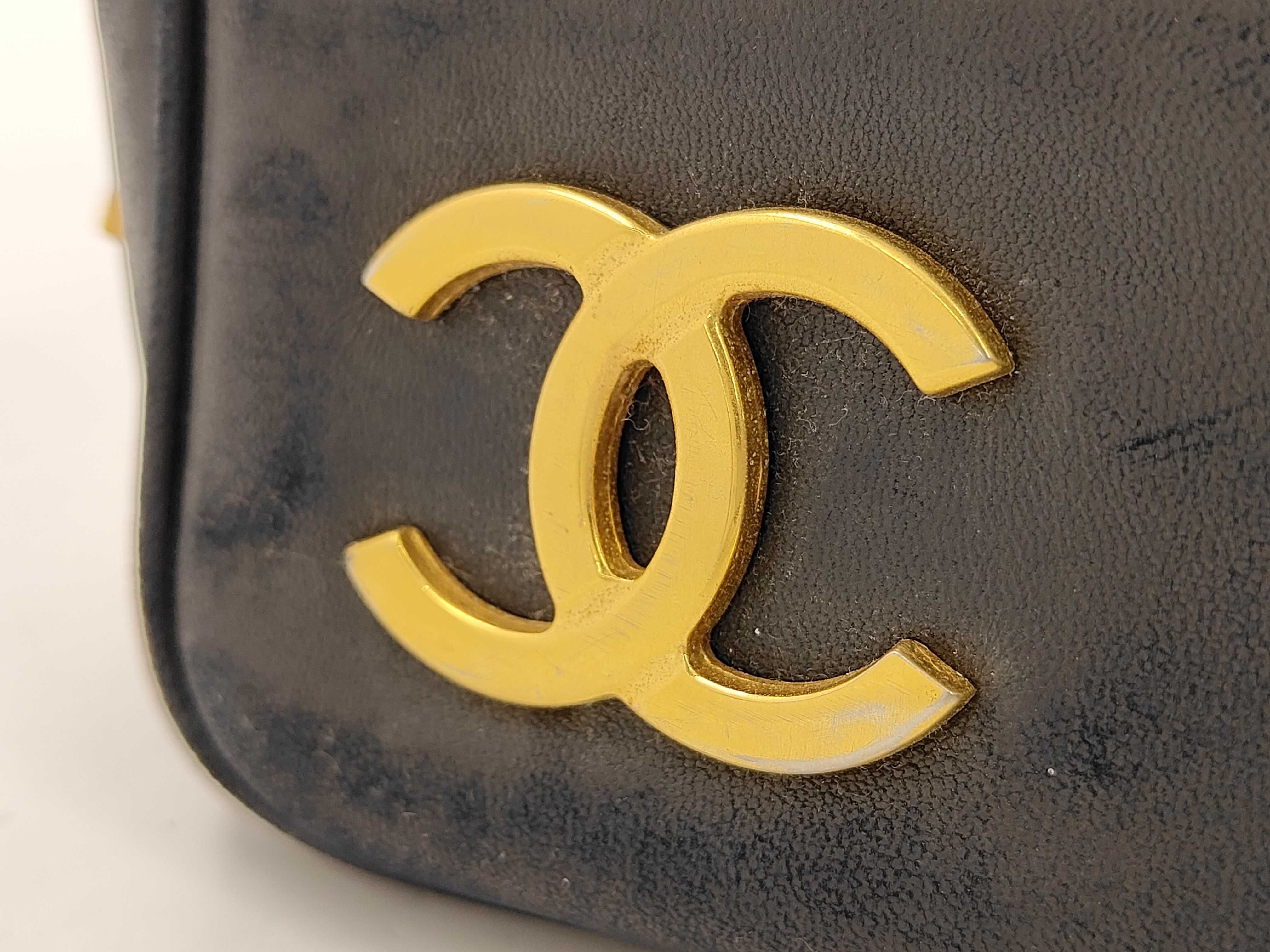 Triple Coco Chain Tote Bag, Lambskin Shoulder Bag — view 11