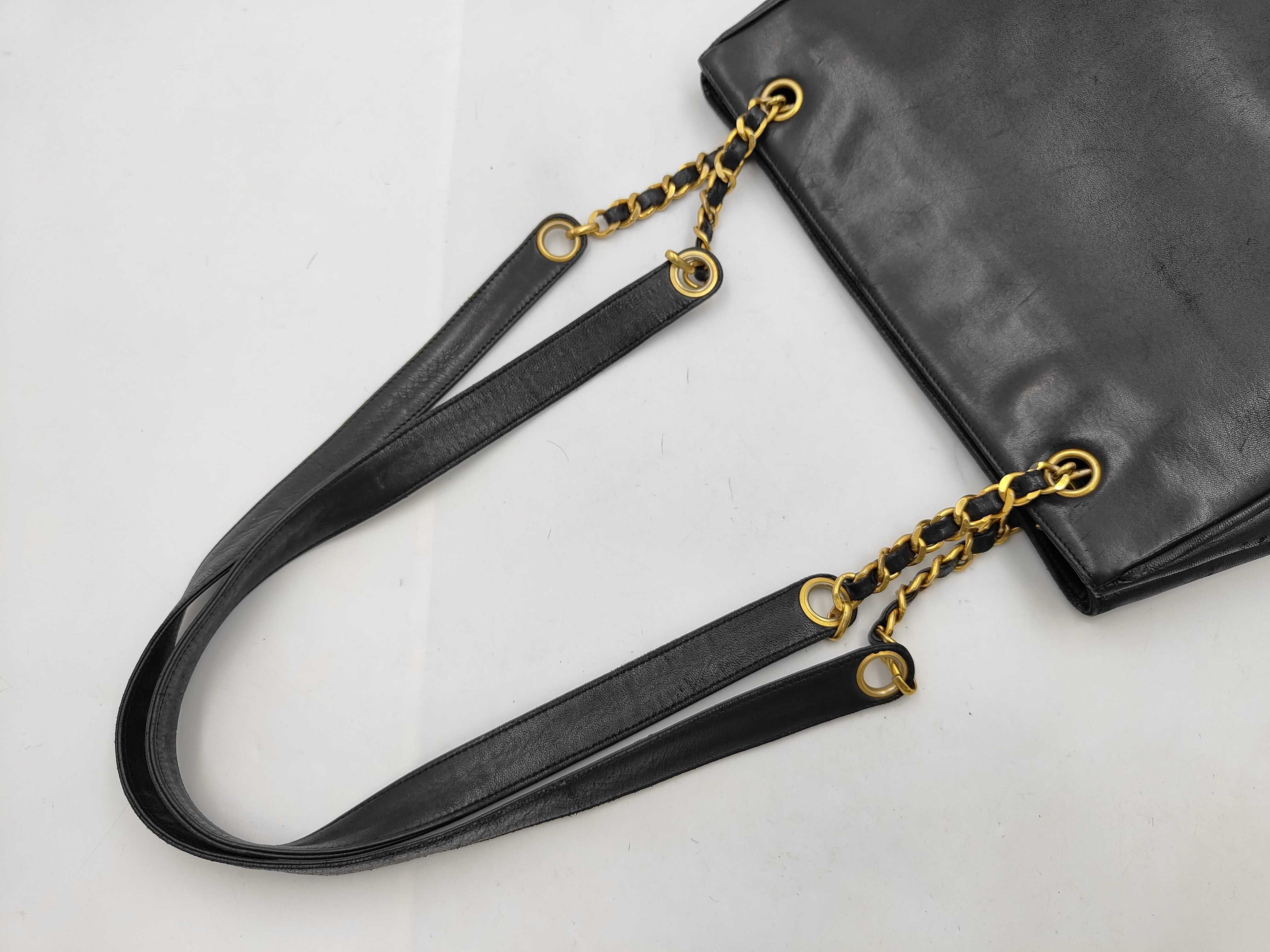 Triple Coco Chain Tote Bag, Lambskin Shoulder Bag — view 5