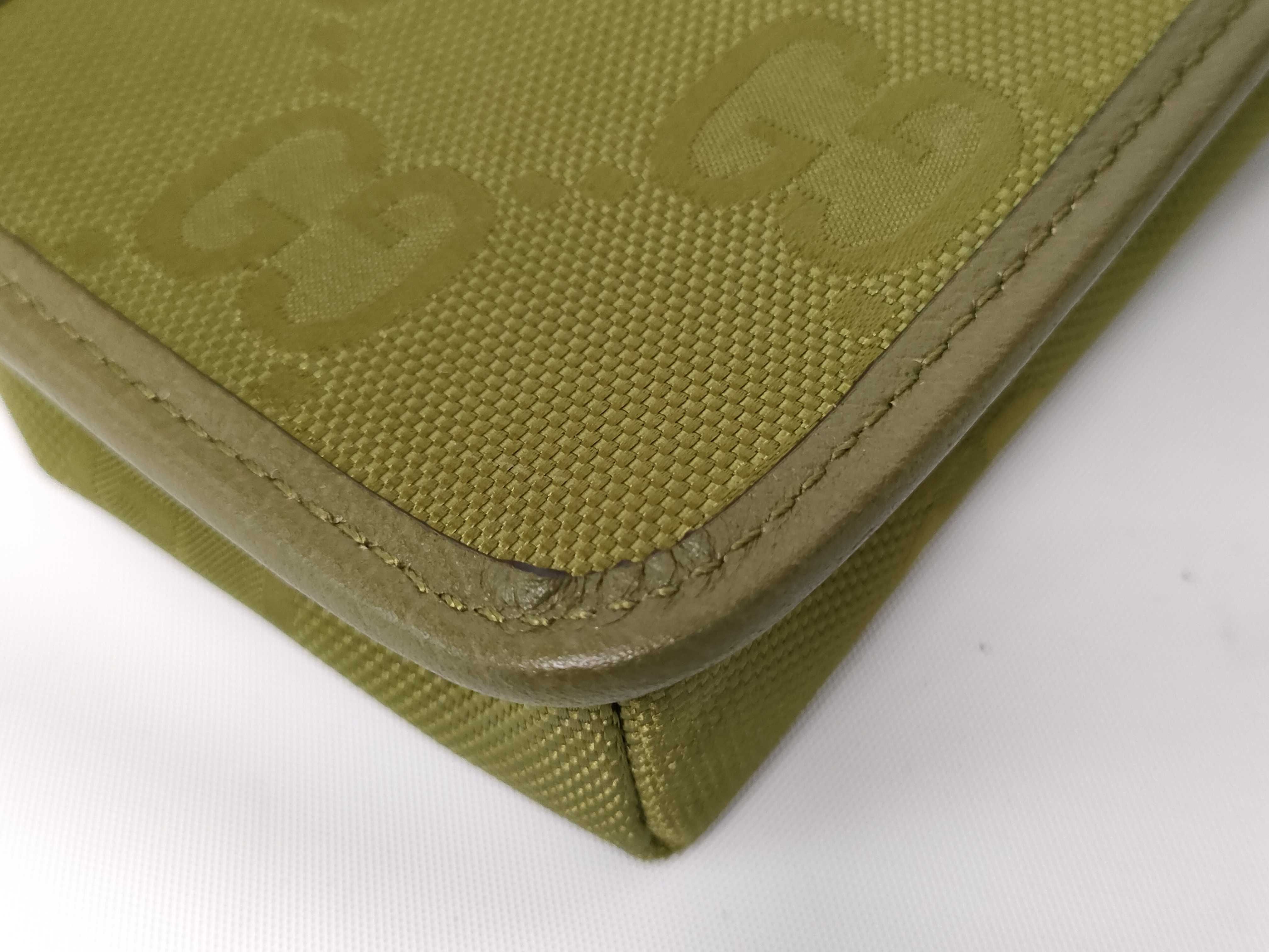 Off the Grid Nylon x Leather Shoulder Bag, Khaki, 696018 (Shoulder Bag) — view 6
