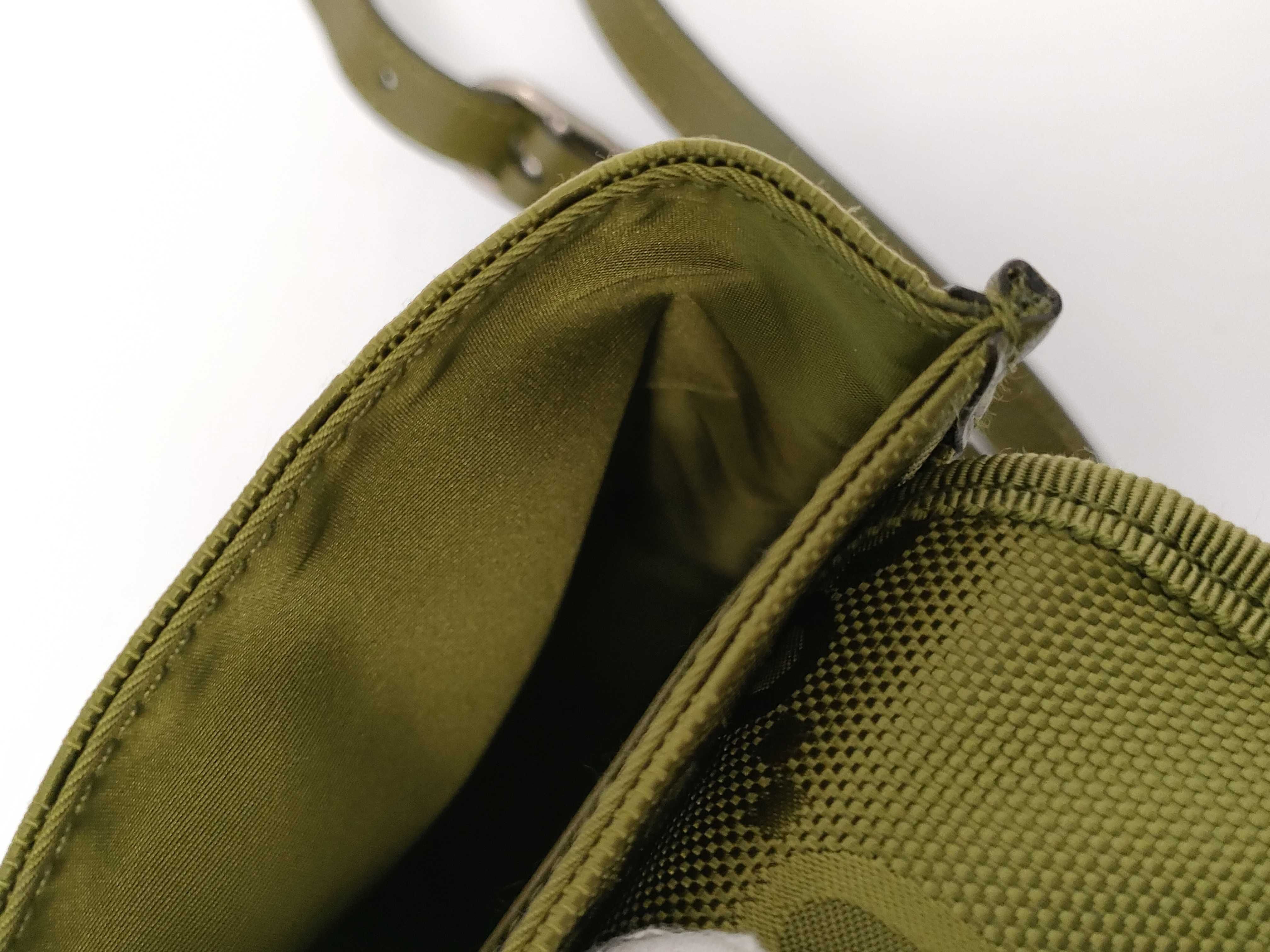 Off the Grid Nylon x Leather Shoulder Bag, Khaki, 696018 (Shoulder Bag) — view 10