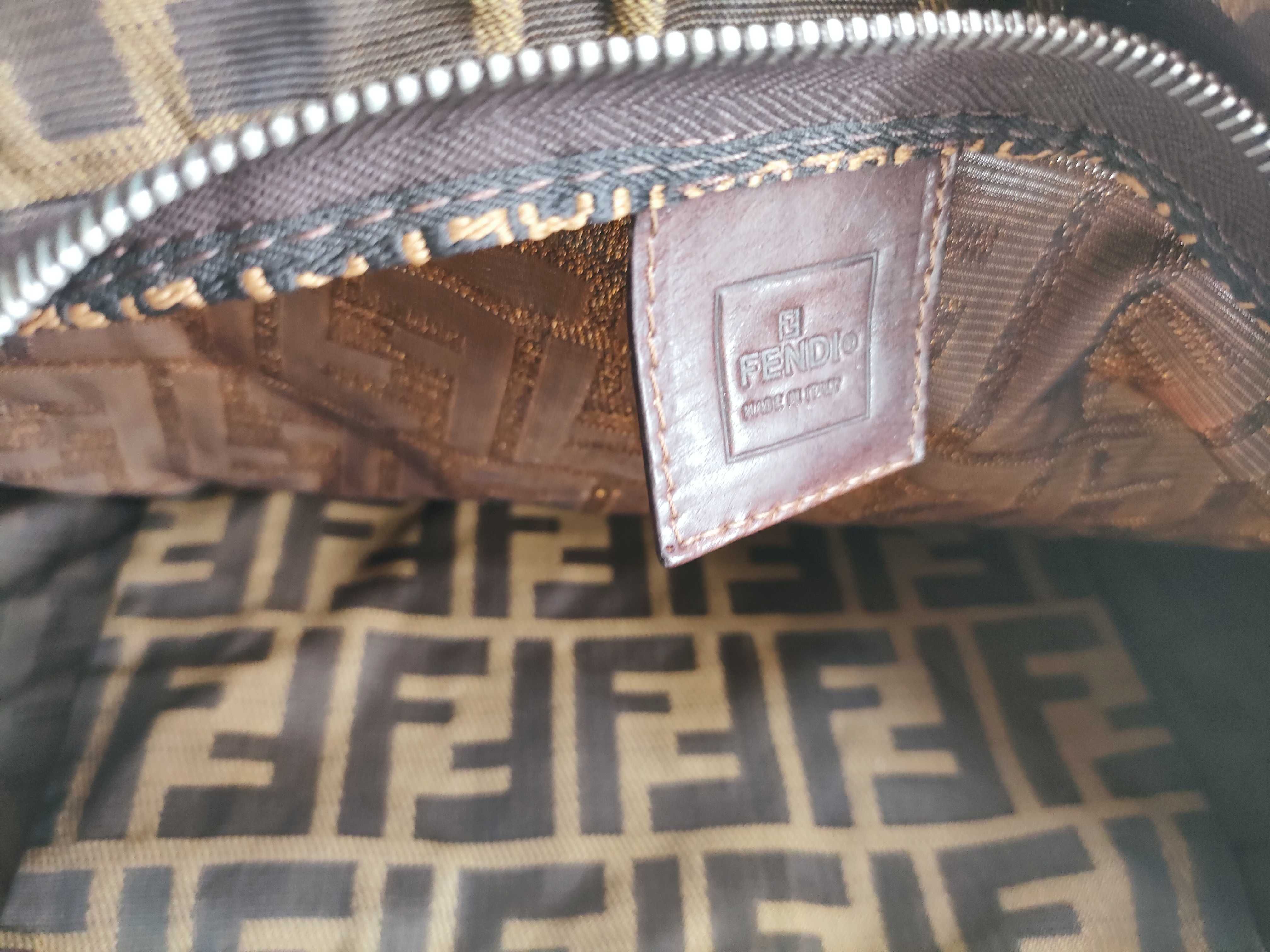 Zucca pattern FENDI Zucca pattern handbag shoulder bag brown shoulder bag — view 8