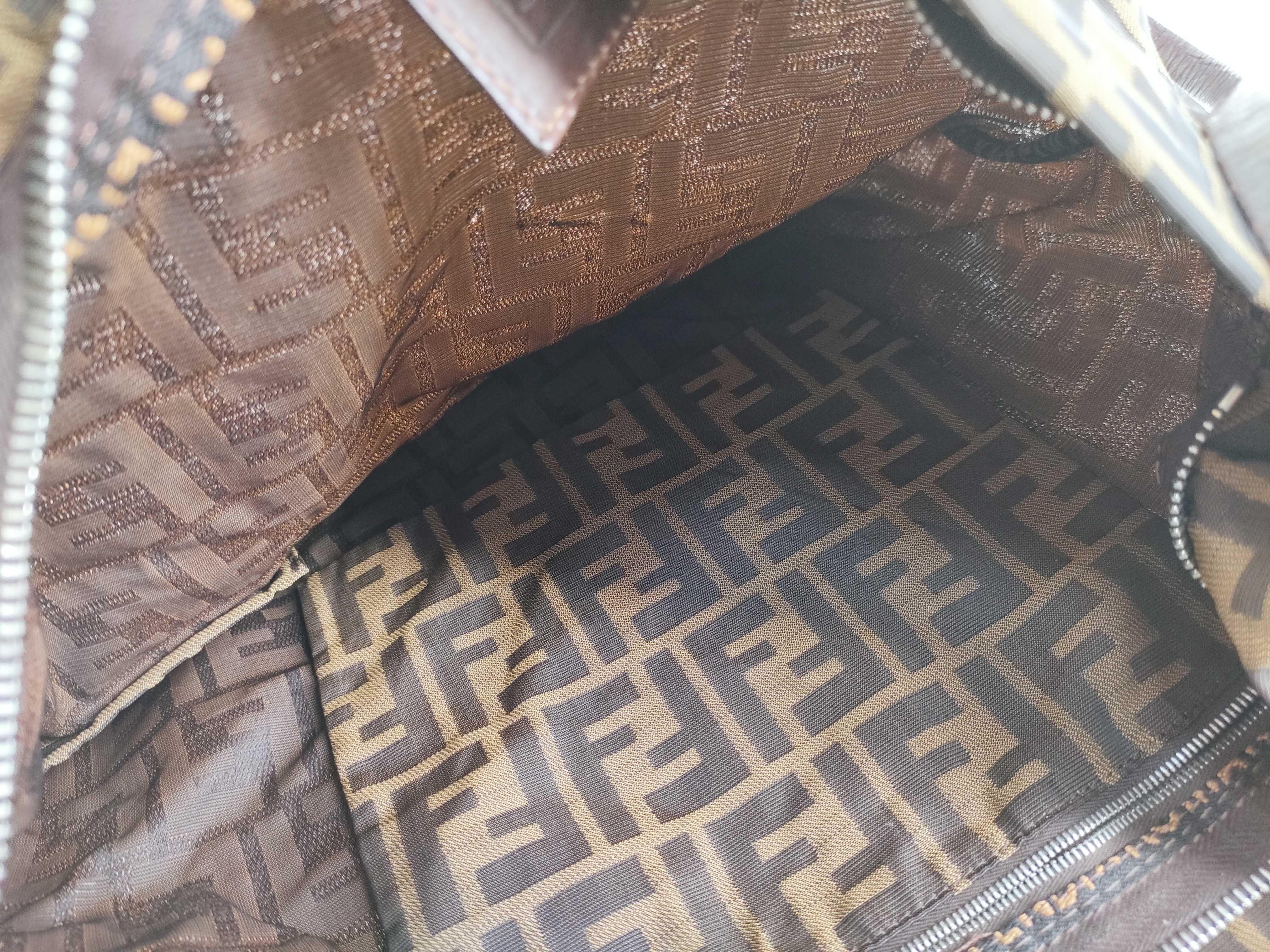 Zucca pattern FENDI Zucca pattern handbag shoulder bag brown shoulder bag — view 9