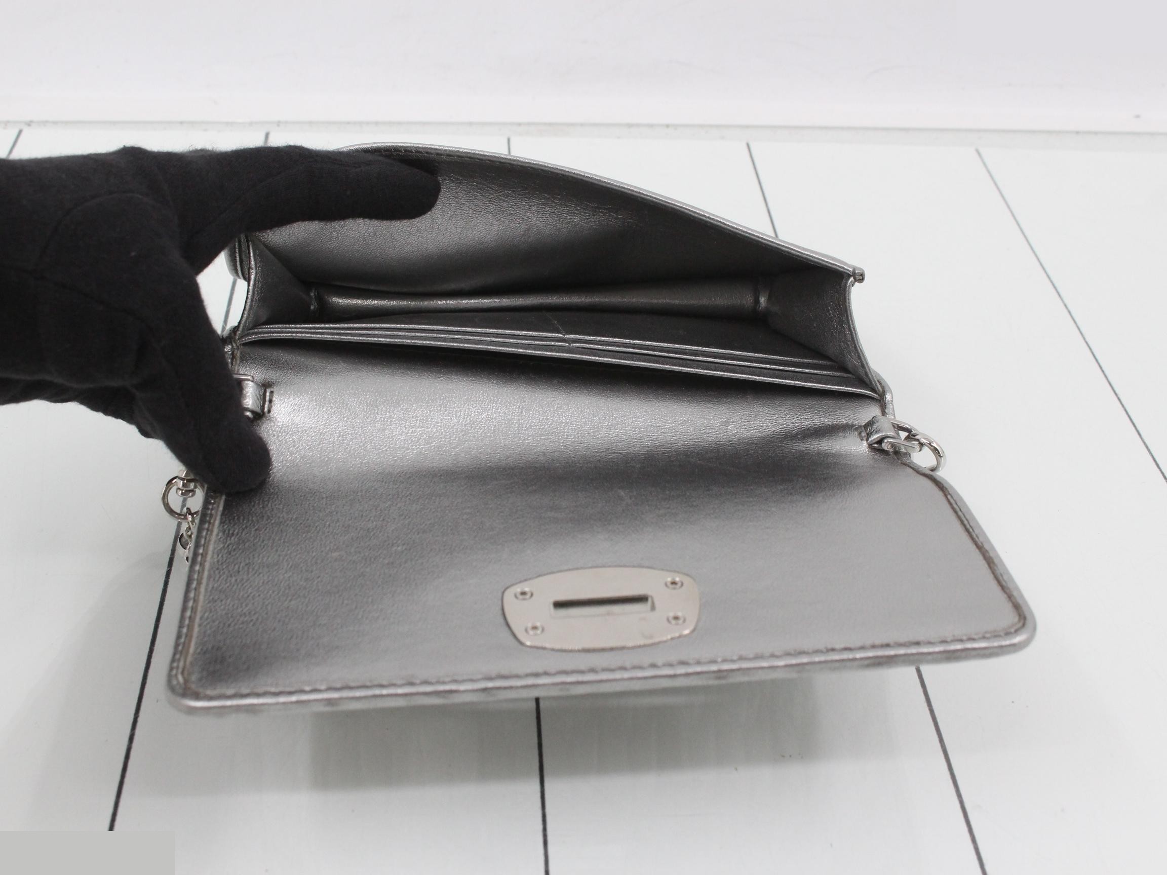 Matelassé Chain Shoulder Bag — view 4