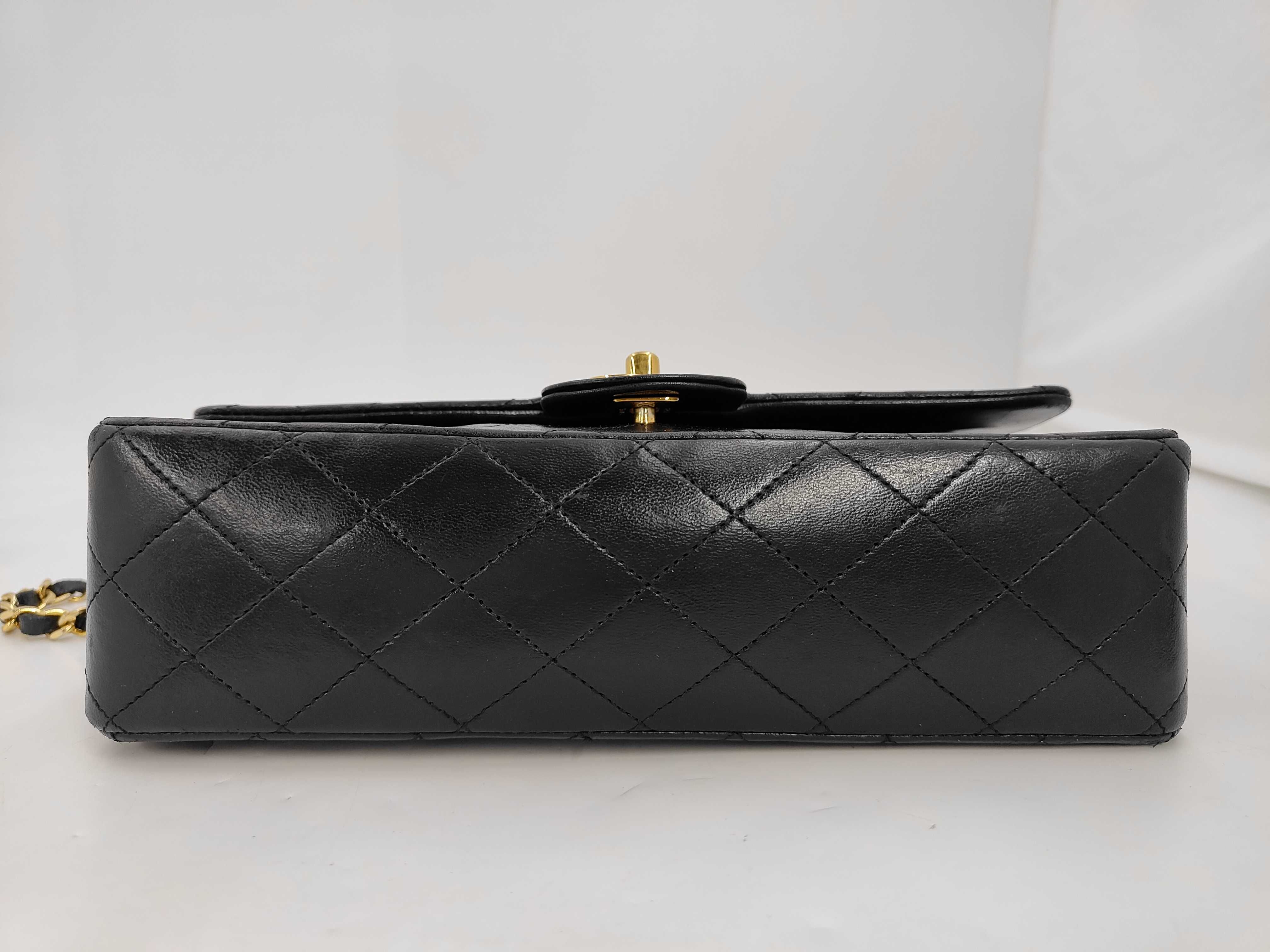 Matelassé Lambskin Double Flap Double Chain Shoulder Bag — view 7