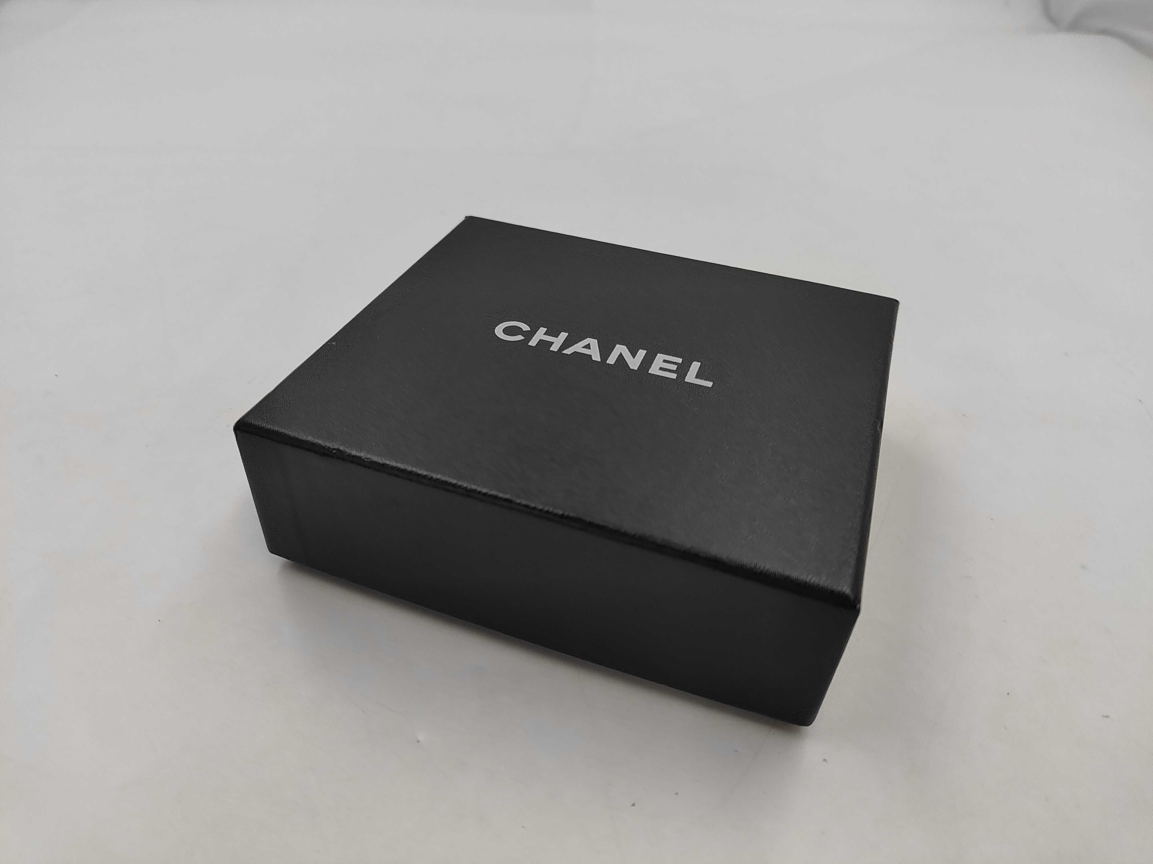 bi-fold wallet, caviar leather, black, item number 10, with seal and box. — view 10
