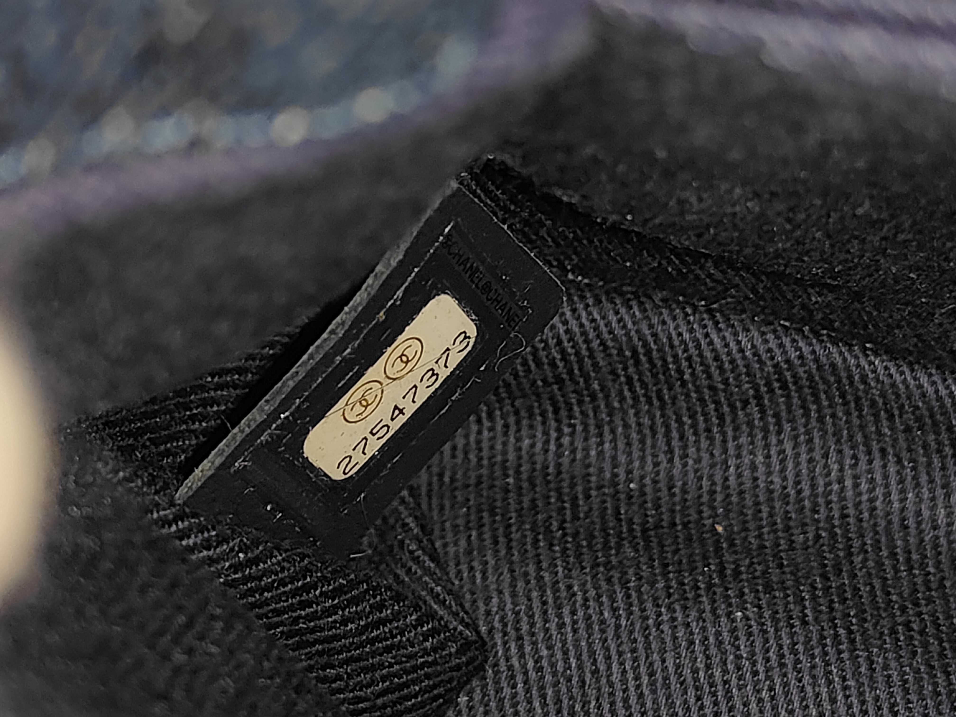 Denim Coco Handle Shoulder Bag, Navy, Series 27 — view 10