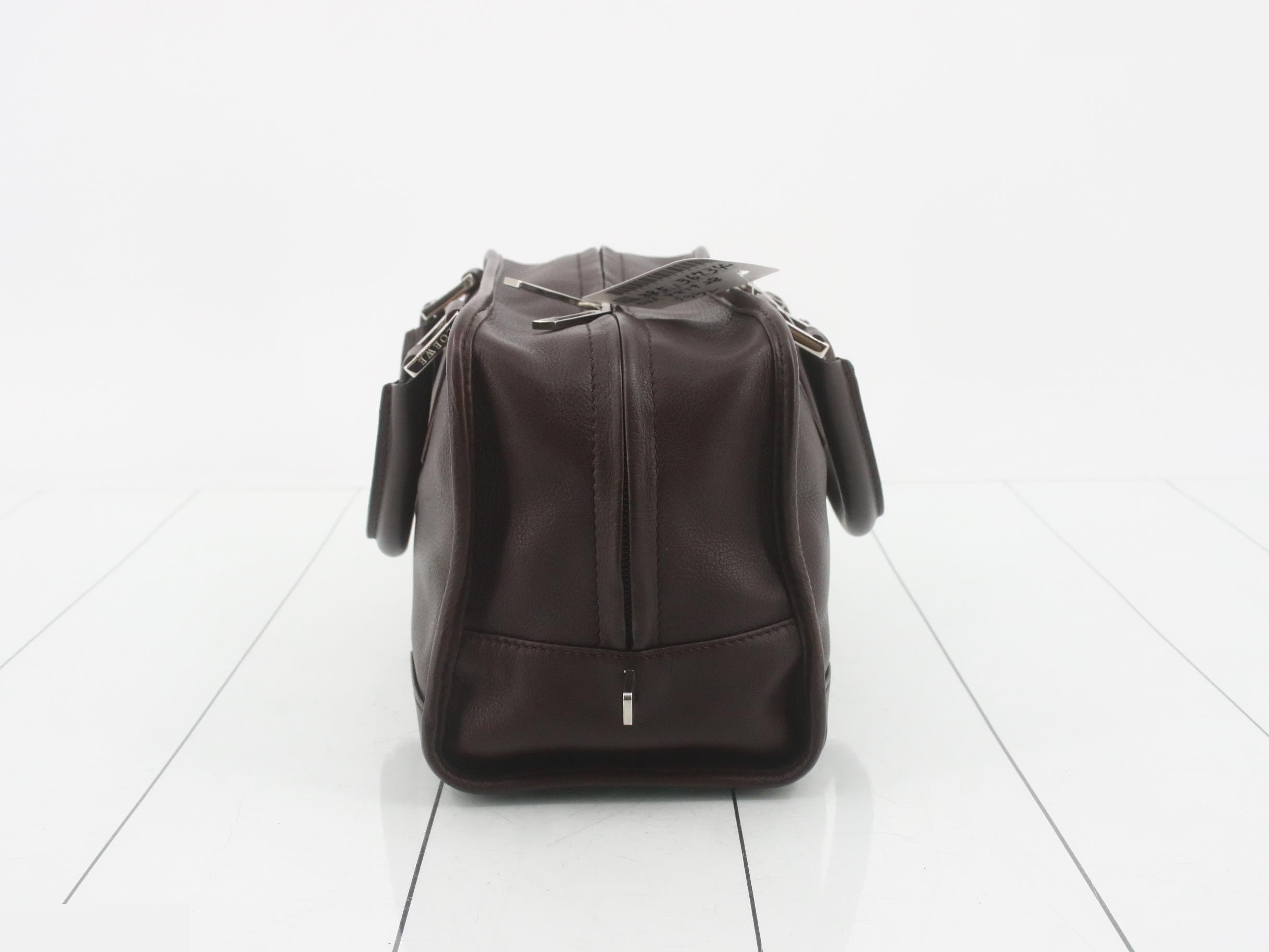 Amazona 28 Leather Handbag, Brown — view 3