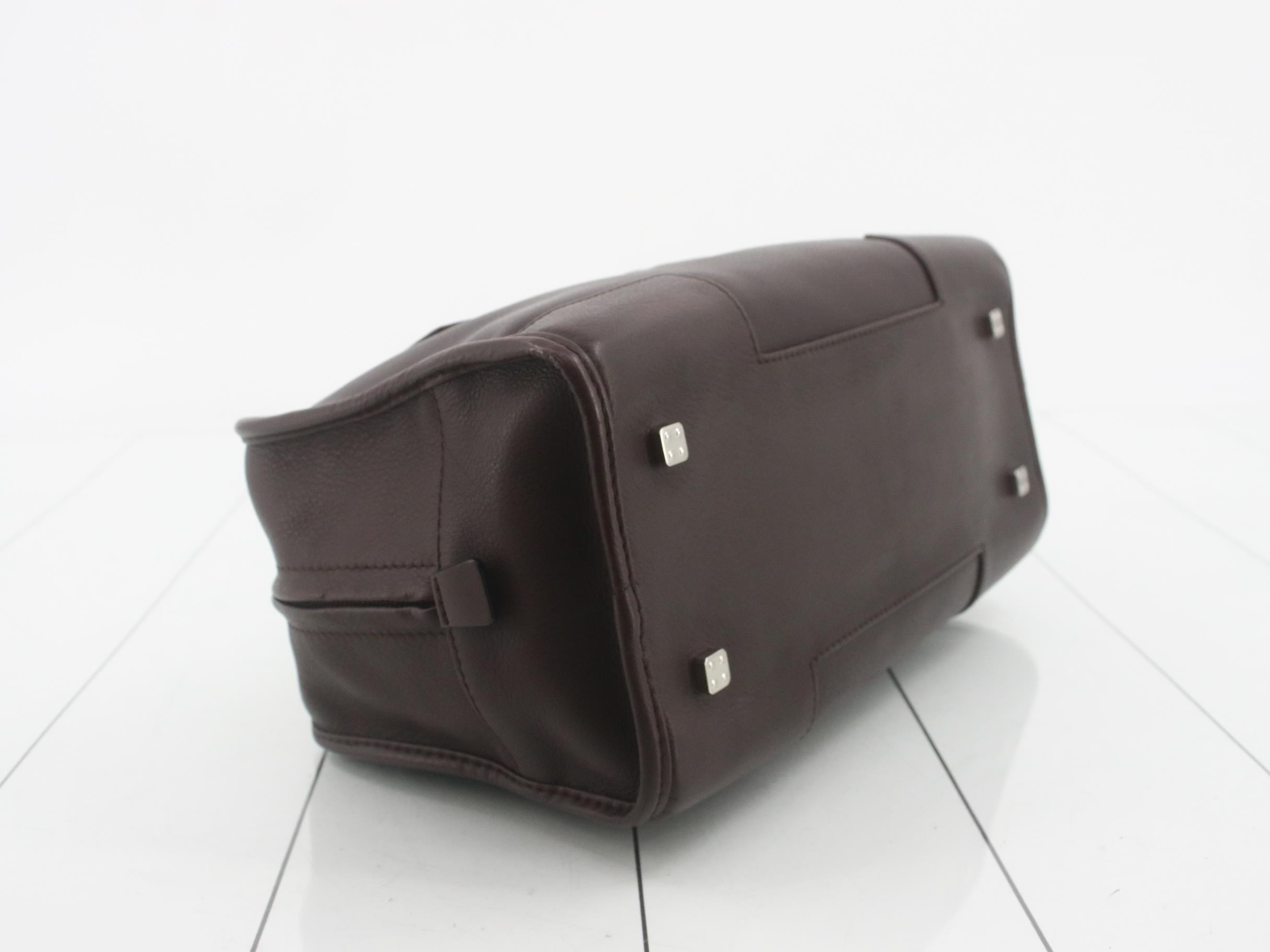 Amazona 28 Leather Handbag, Brown — view 5