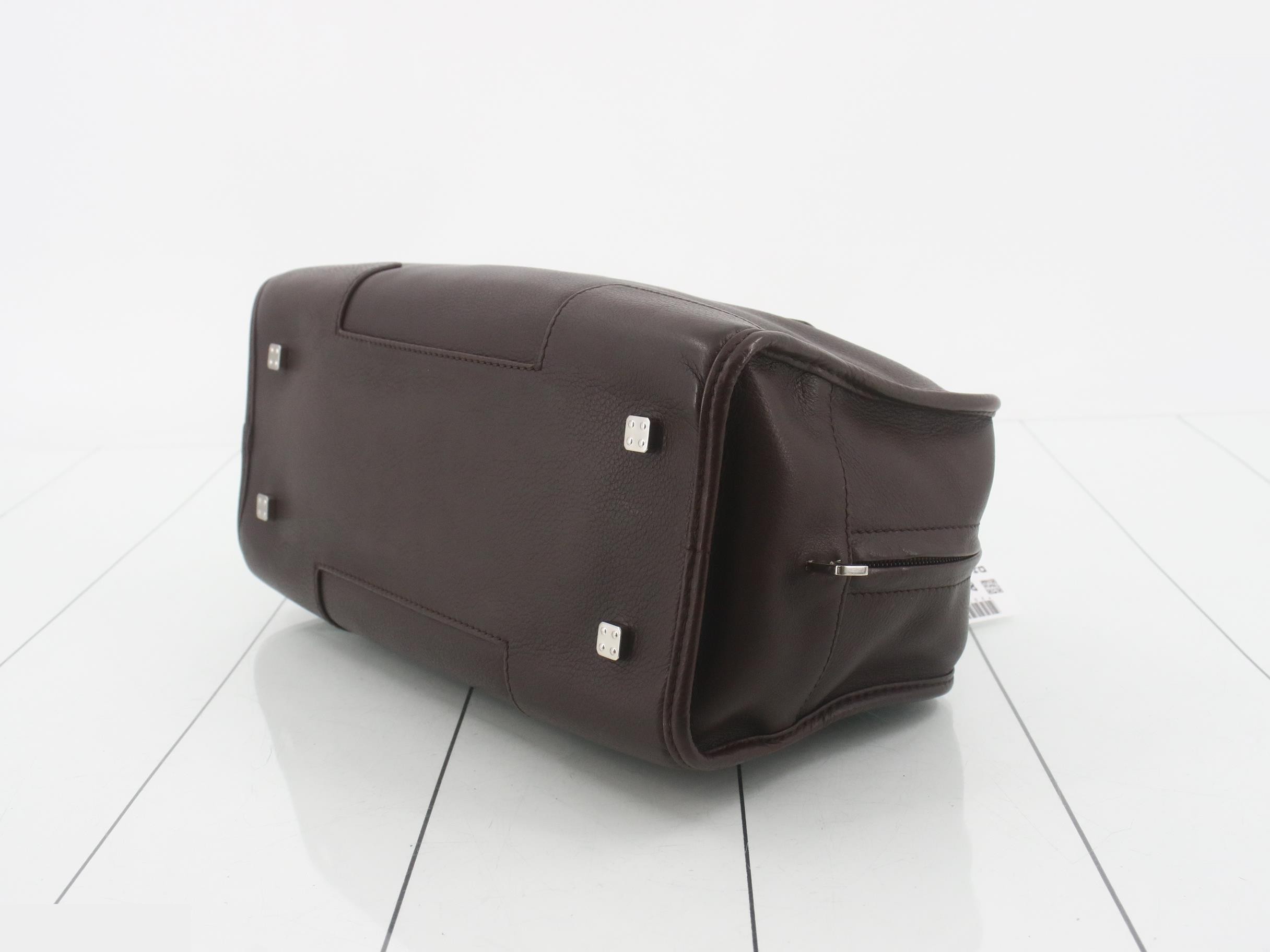Amazona 28 Leather Handbag, Brown — view 6